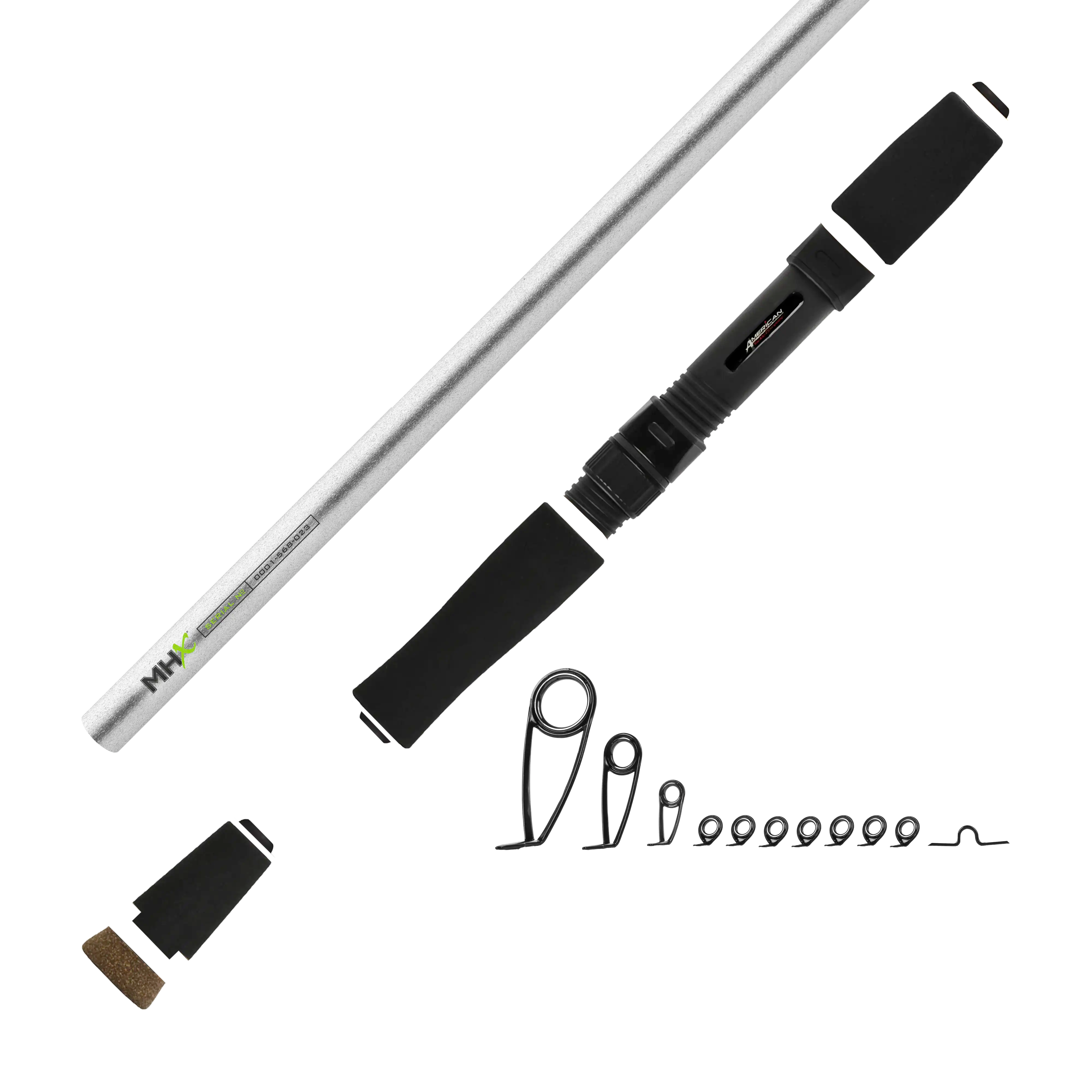 7'0" Med-Light MHX Spin Jig Spinning Rod Kit