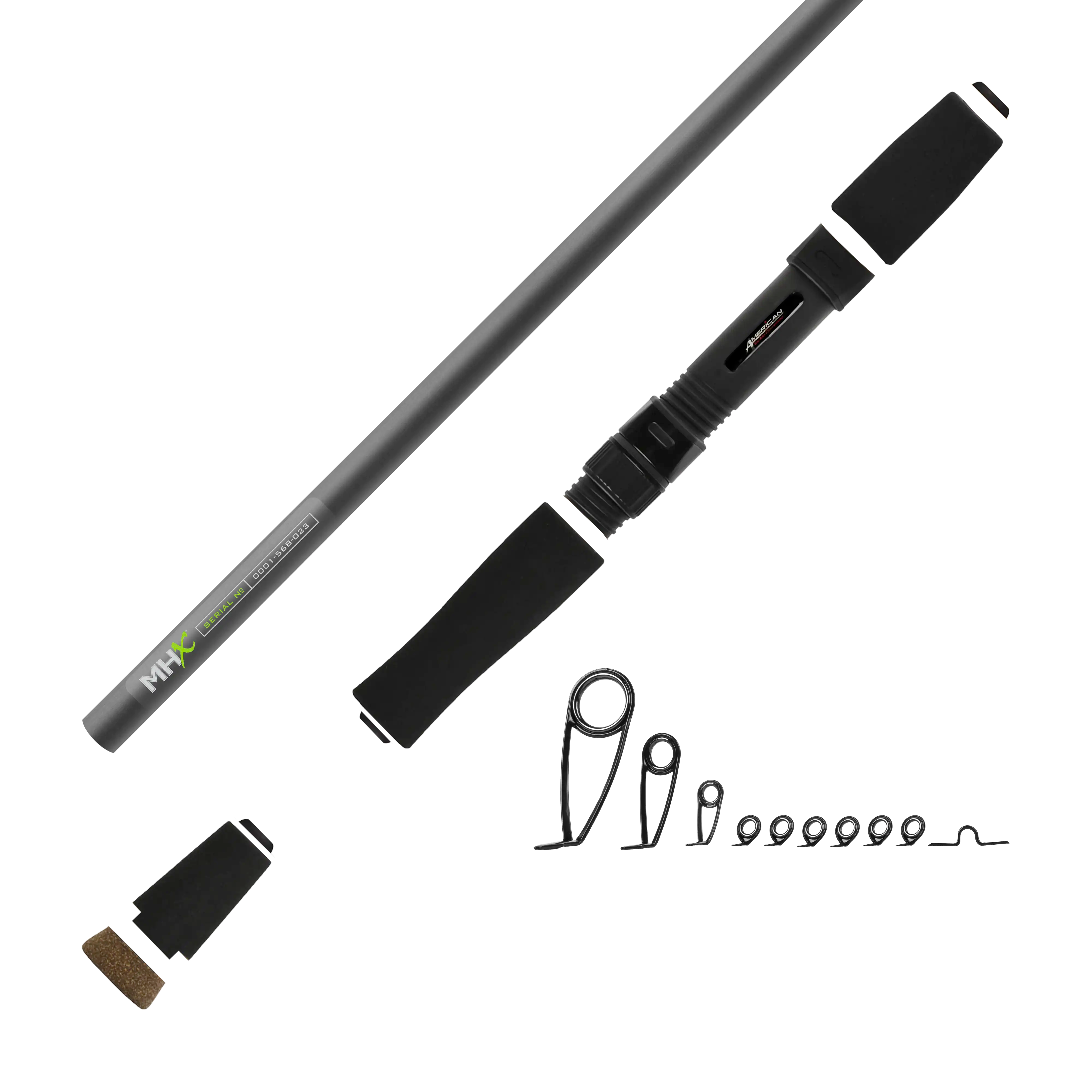 6'6" Med-Light MHX Spinning Rod Kit