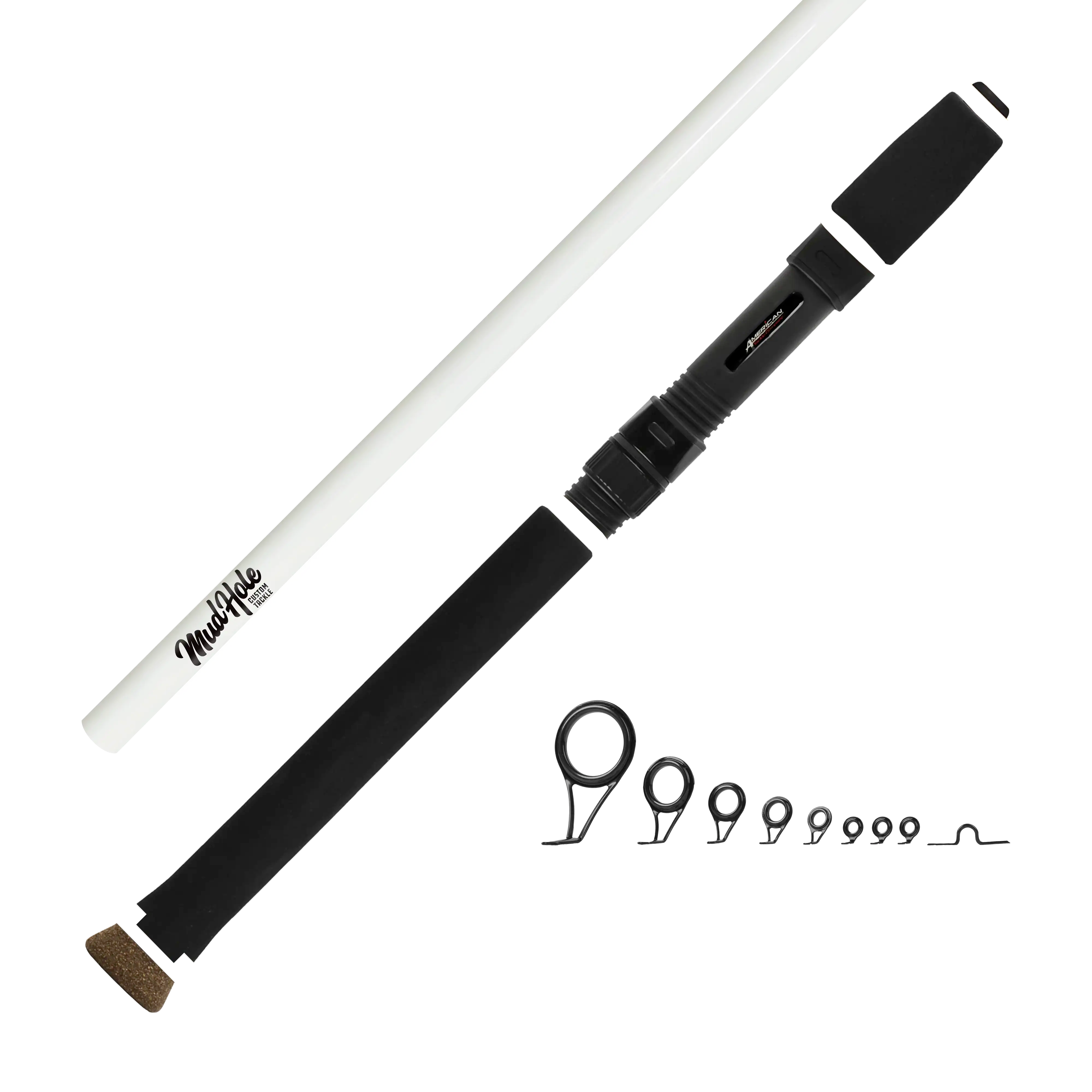 Mud Hole 6'0" Ultralight 2-Piece Color Spinning Rod Kits