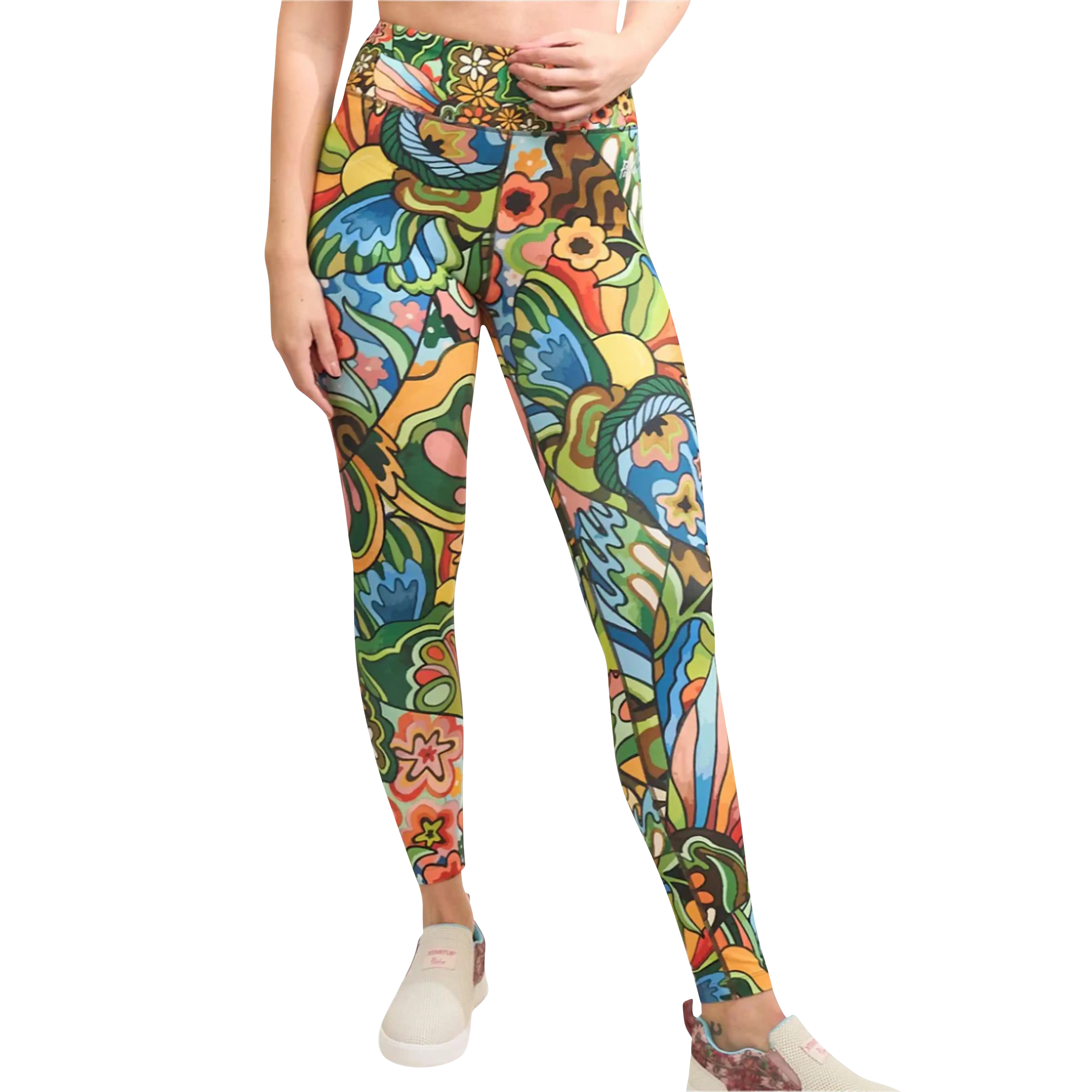 Fishe Women’s High-Waisted Leggings Boho Bass