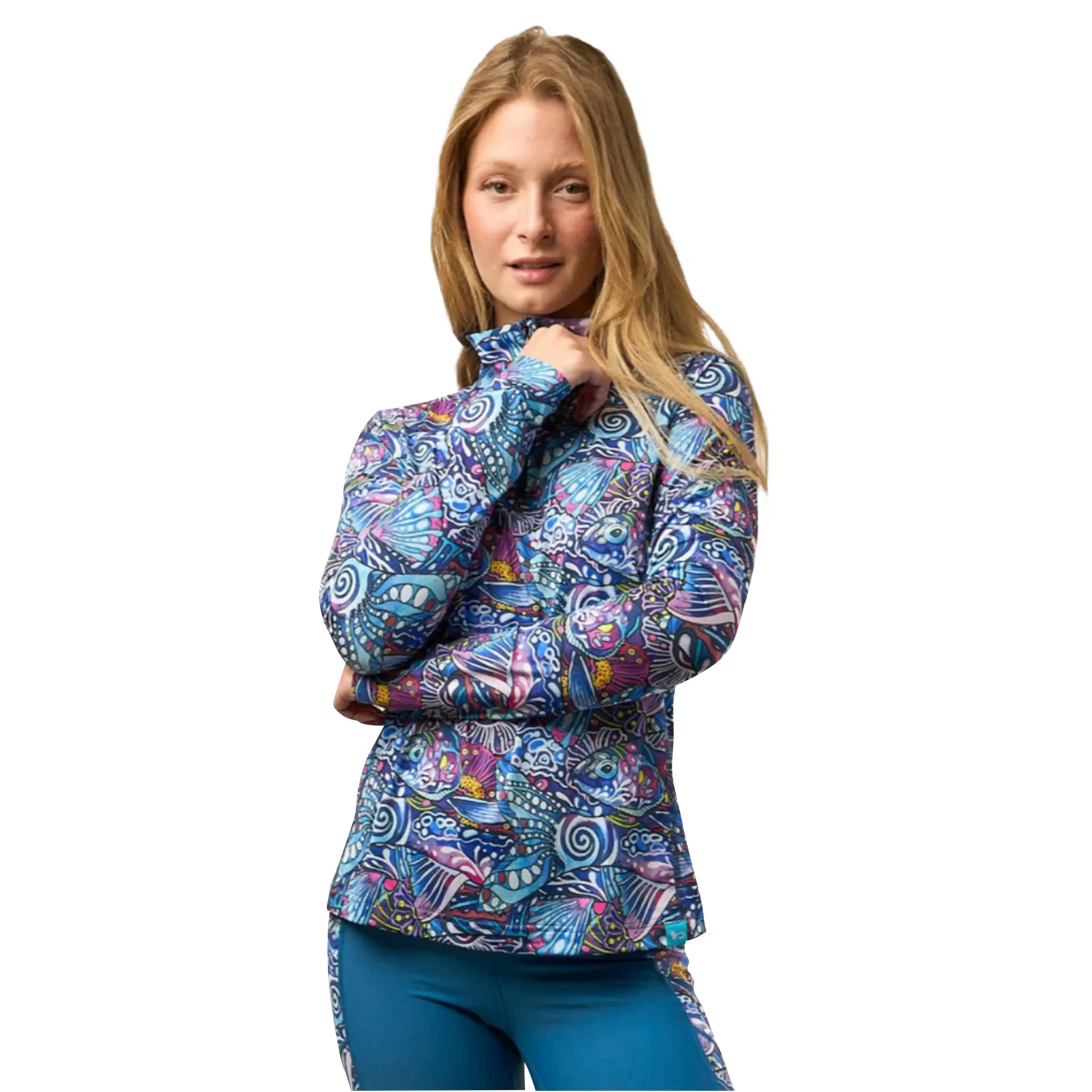 Fishe Women's 1/4 Zip Sunshirt