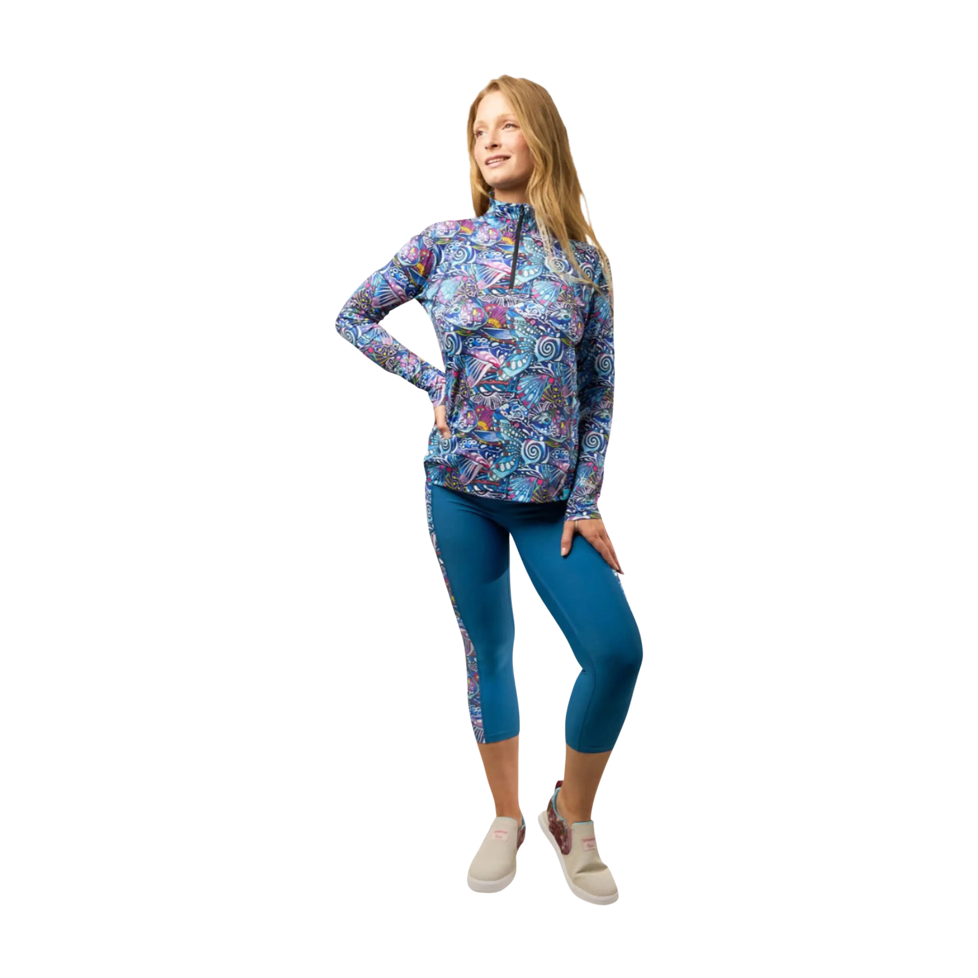 Fishe Women's 1/4 Zip Sunshirt