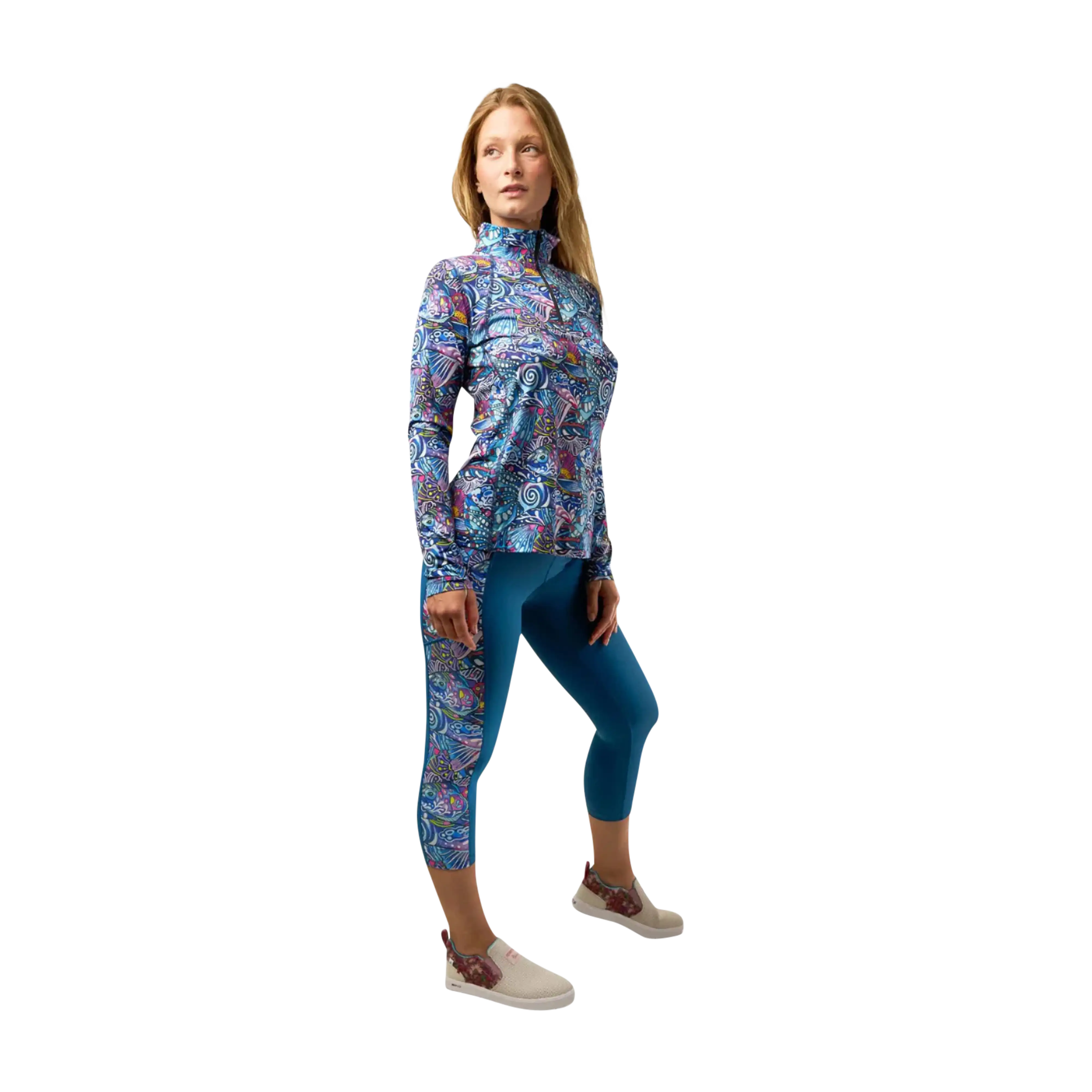 Fishe Womens' Pocket Capri Leggings