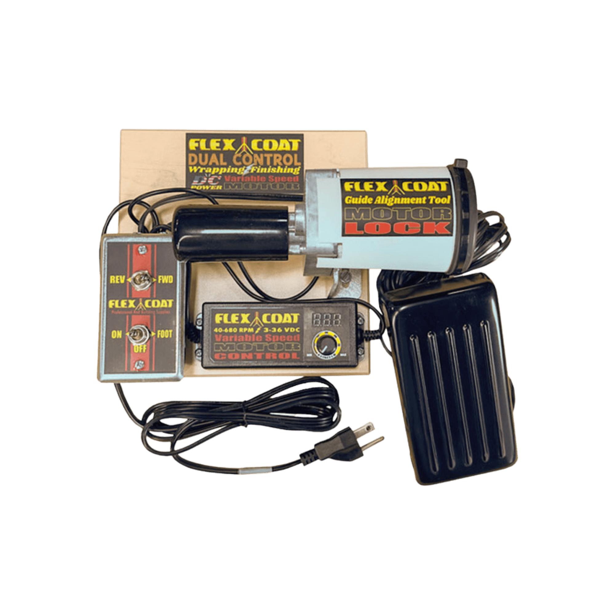 Flex Coat Dual Control Wrapping / Finishing Variable Speed 36 Volt DC Motor