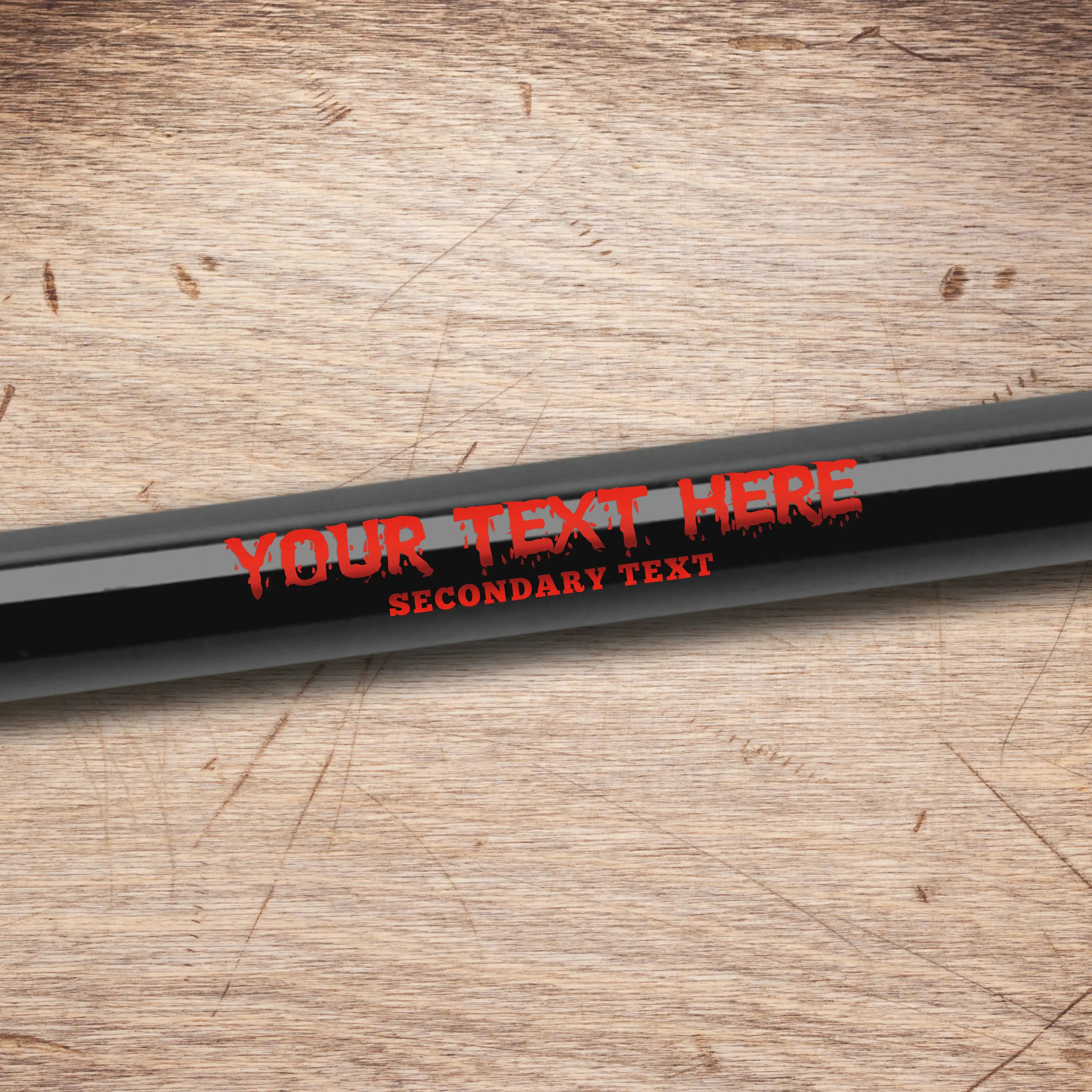 Mud Hole Customizable Designer Rod Decals - Dirty