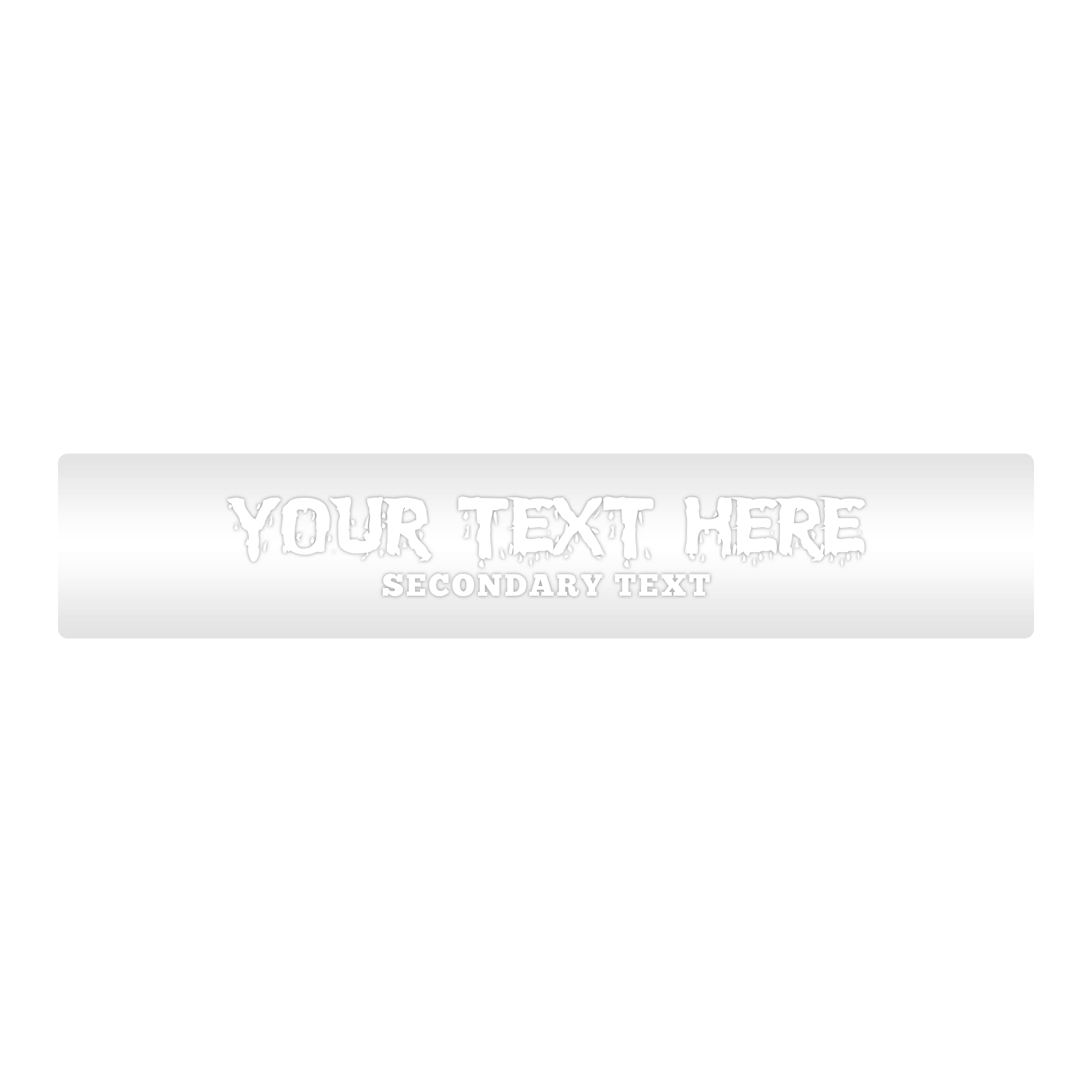 Mud Hole Customizable Designer Rod Decals - Dirty