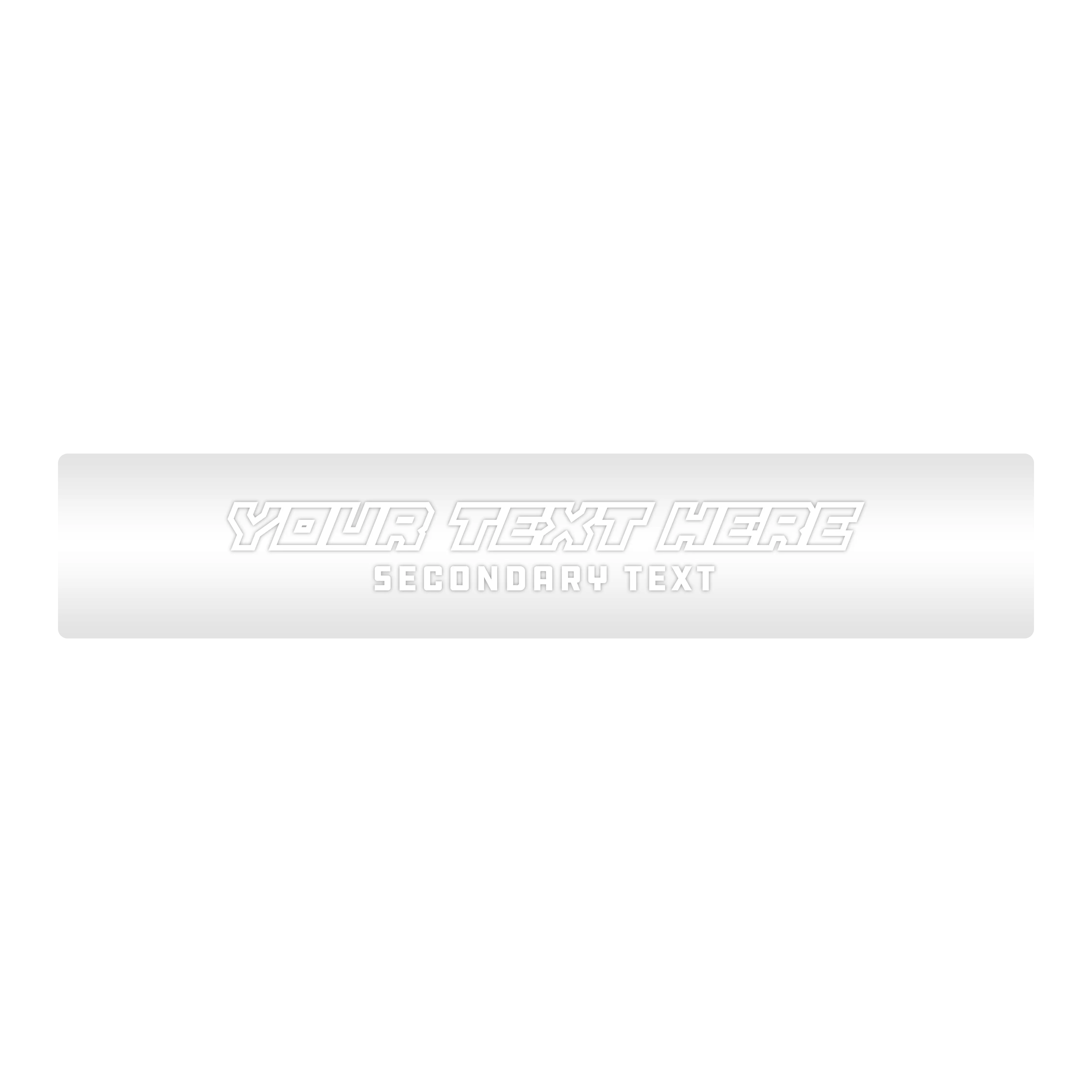 Mud Hole Customizable Designer Rod Decals - Futuristic