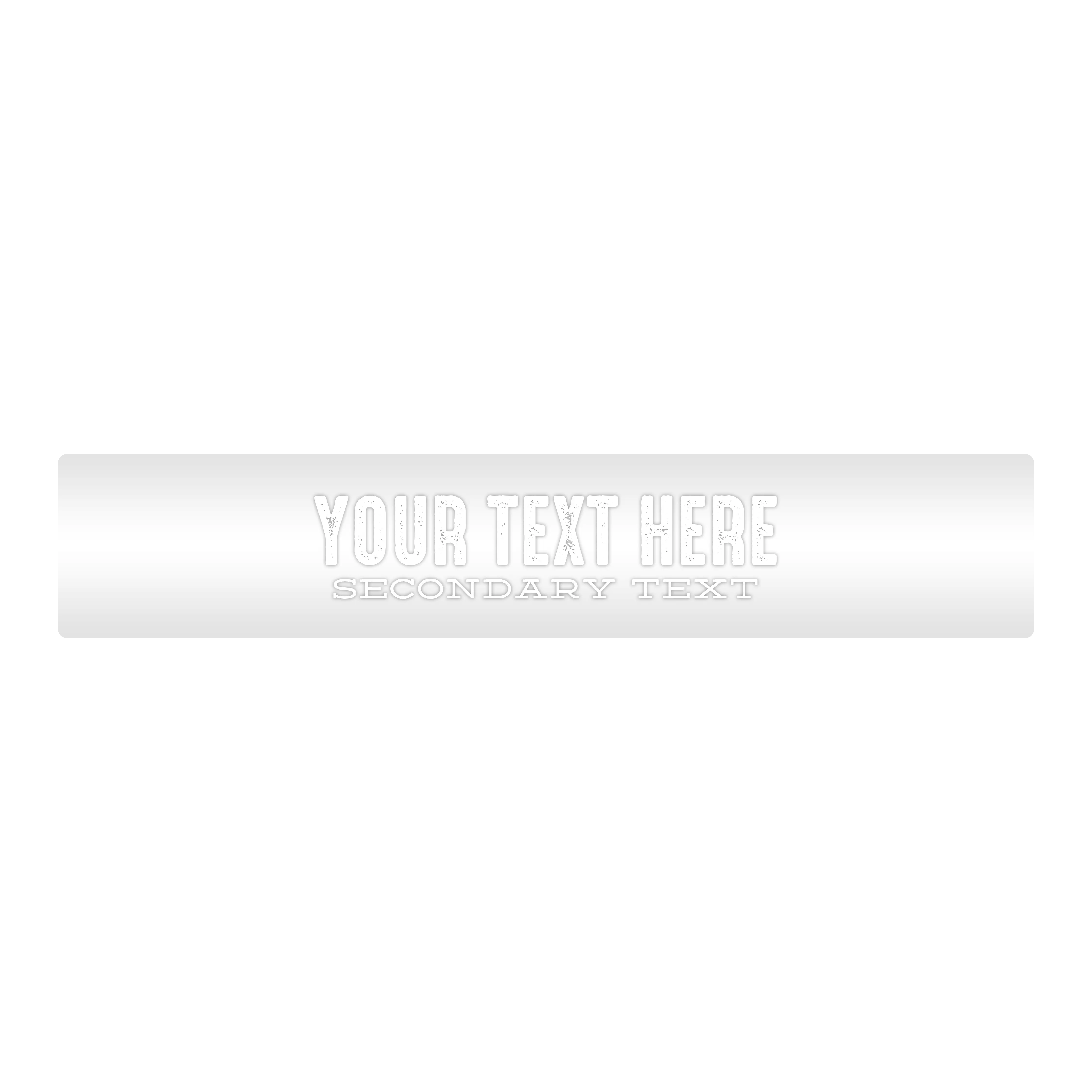 Mud Hole Customizable Designer Rod Decals - Letterpress