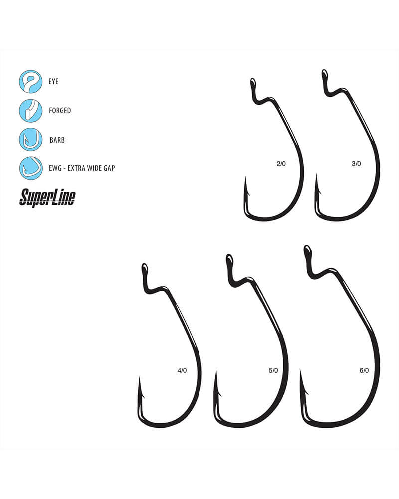 Gamakatsu Superline EWG Nano Alpha Hook Size Specs