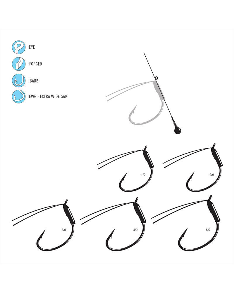 Gamakatsu Wicked Wacky Rig Hook Size Specs