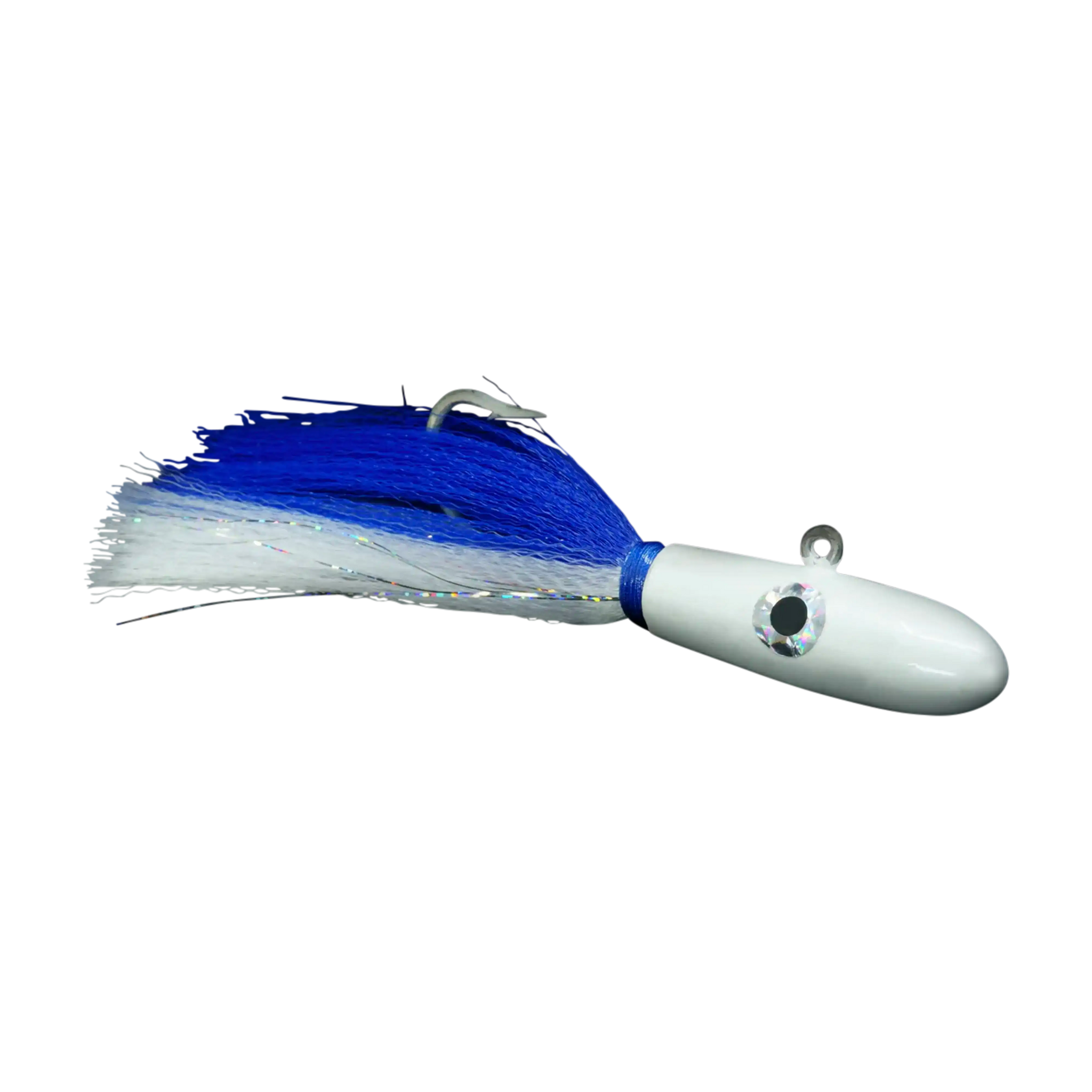 Gulfstream Lures Deep Jig, 8 oz. / Blue/White