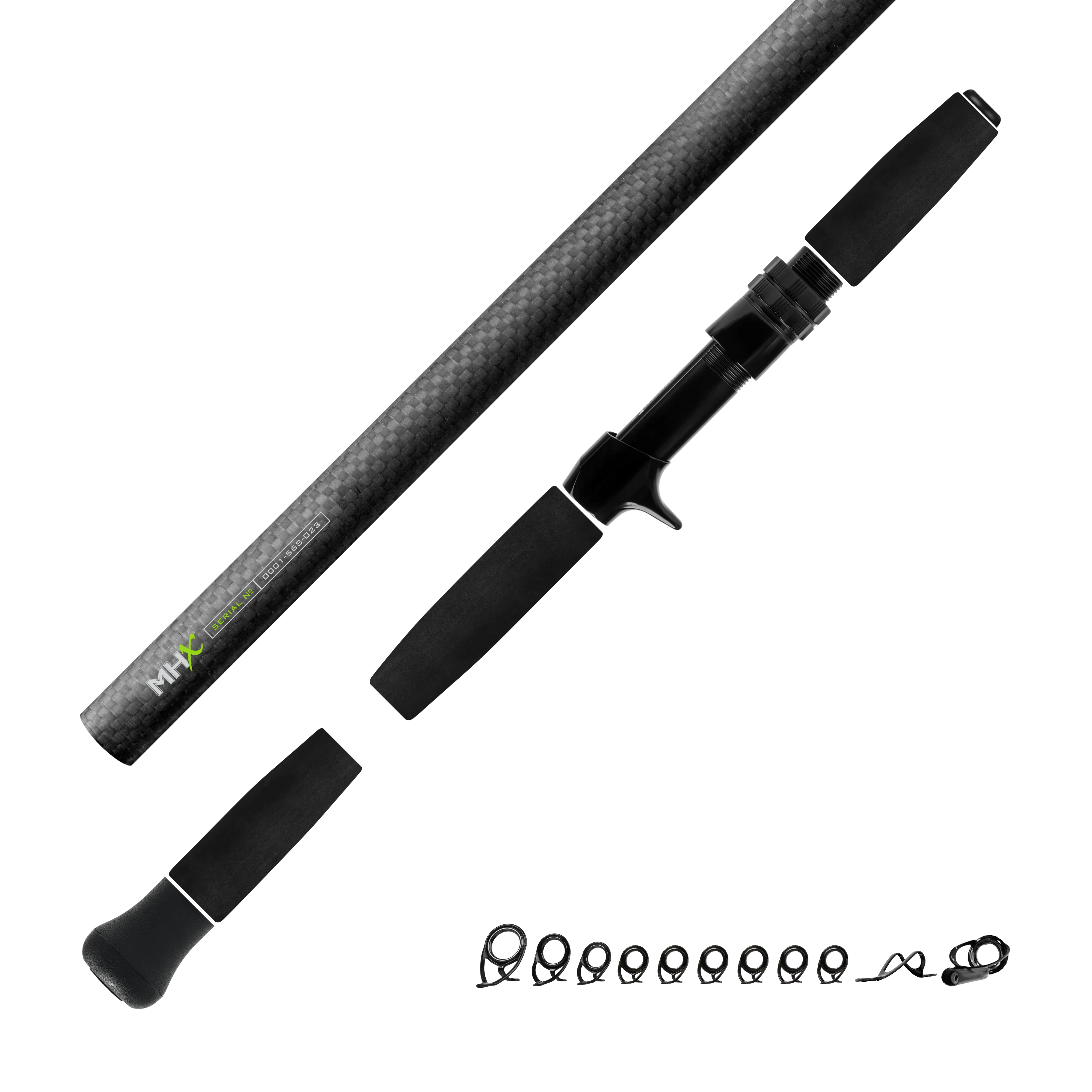 Heavy Inshore Saltwater Casting Kits - Matte 3K Carbon Fiber