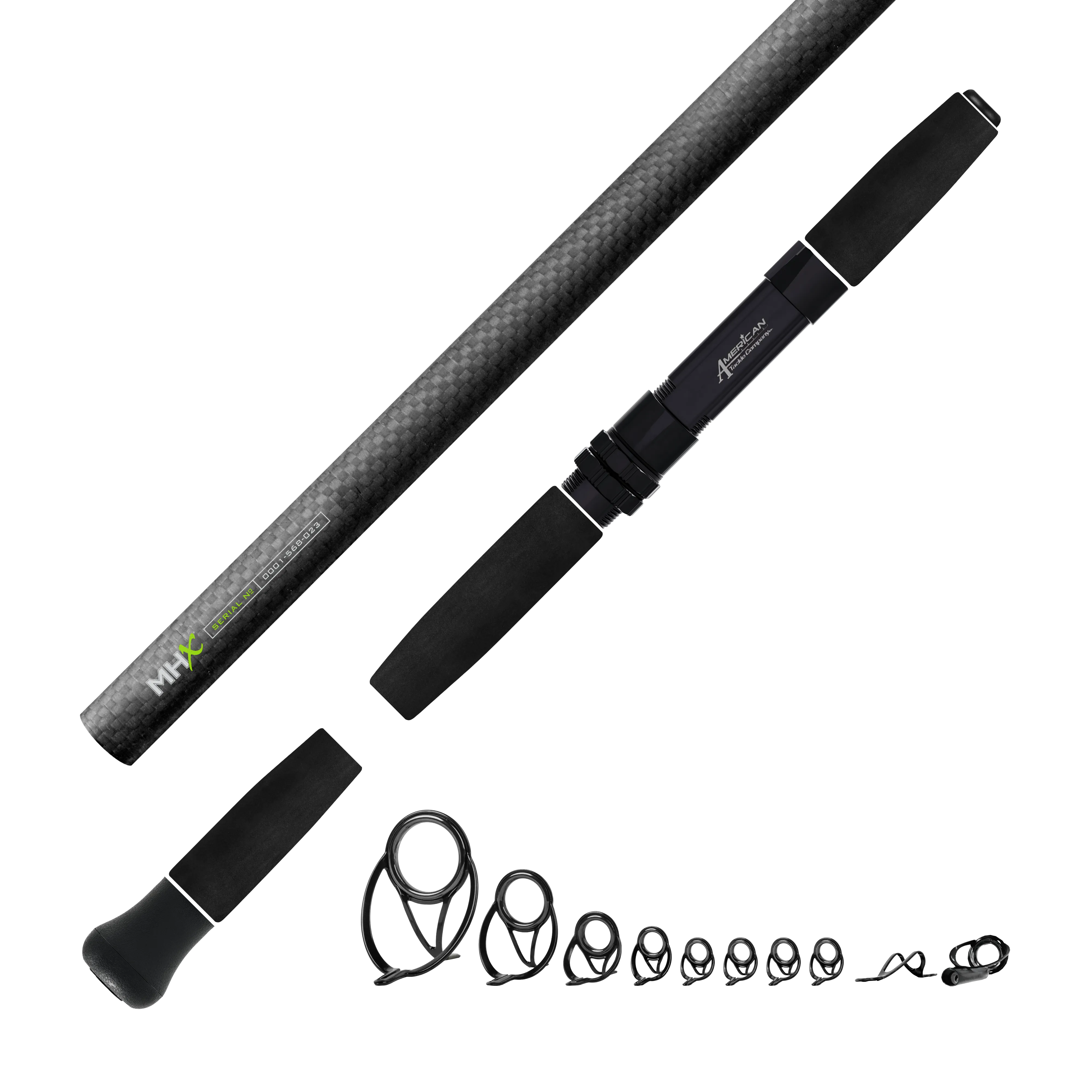 Heavy Inshore Saltwater Spinning Kits - Matte 3K Carbon Fiber