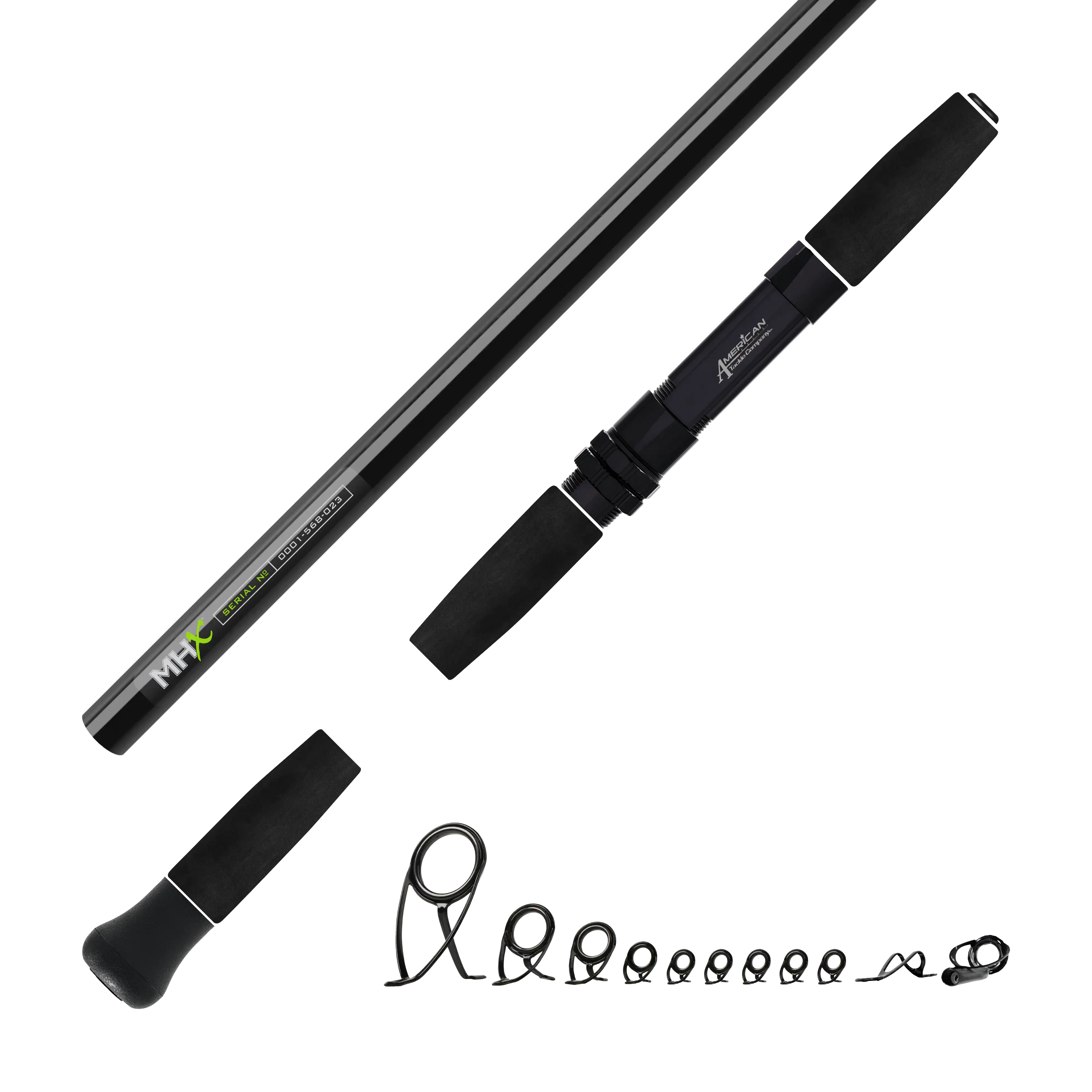 Heavy Inshore Saltwater Spinning Kits - Clear Gloss Black