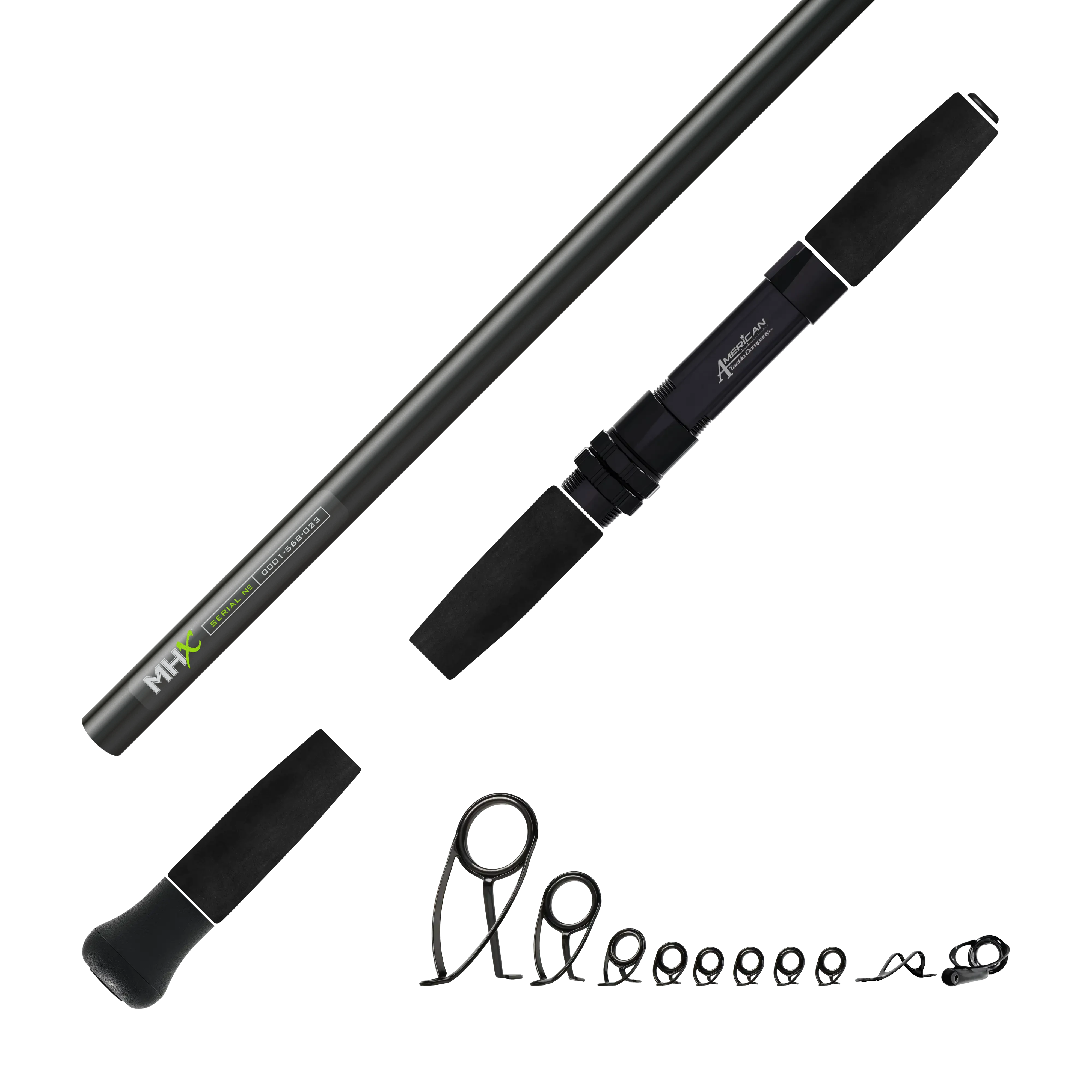 Heavy Inshore Saltwater Spinning Kits - Matte Black