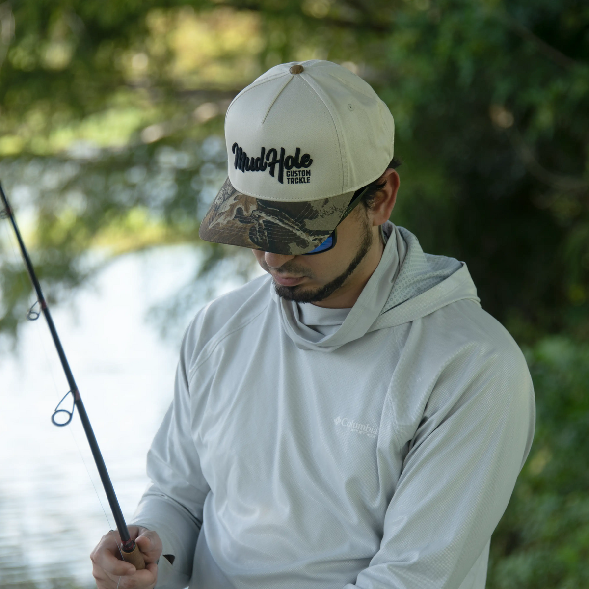 Mud Hole Hat Embroidered Two Tone, lifestyle photo