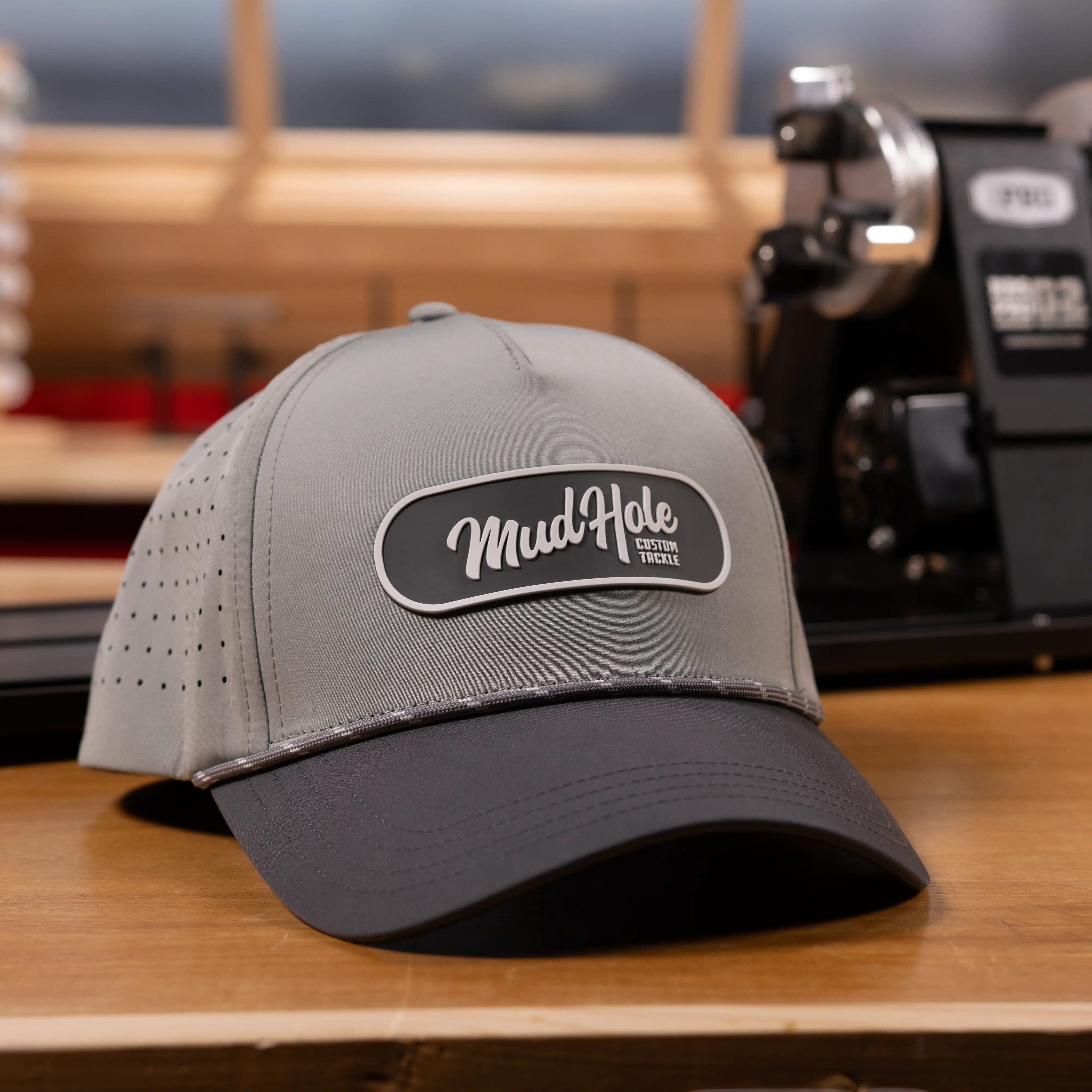 Mud Hole Perforated Trucker Hat - Script Logo