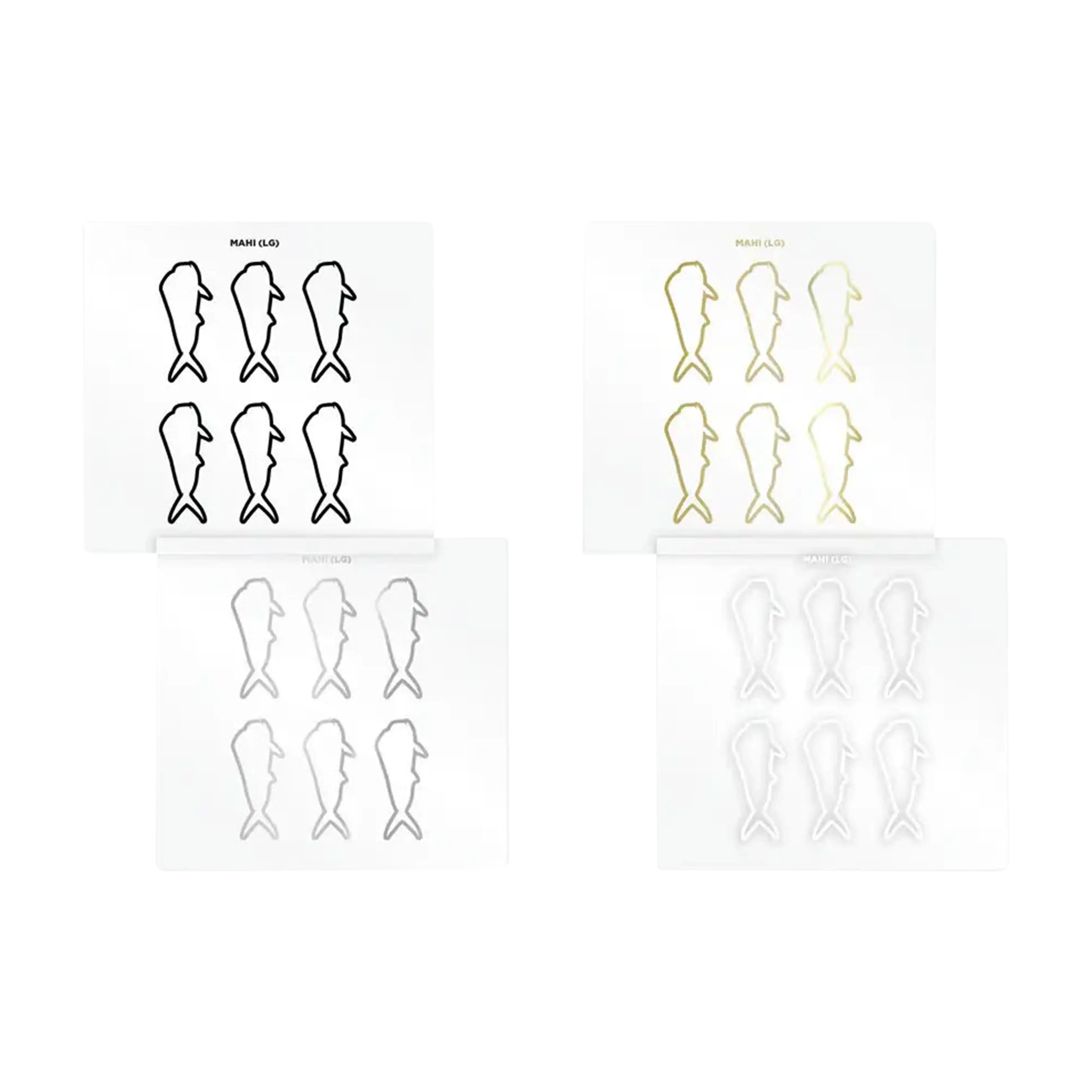 Mud Hole Mahi Mahi Silhouette Rod Decals - Peel & Stick