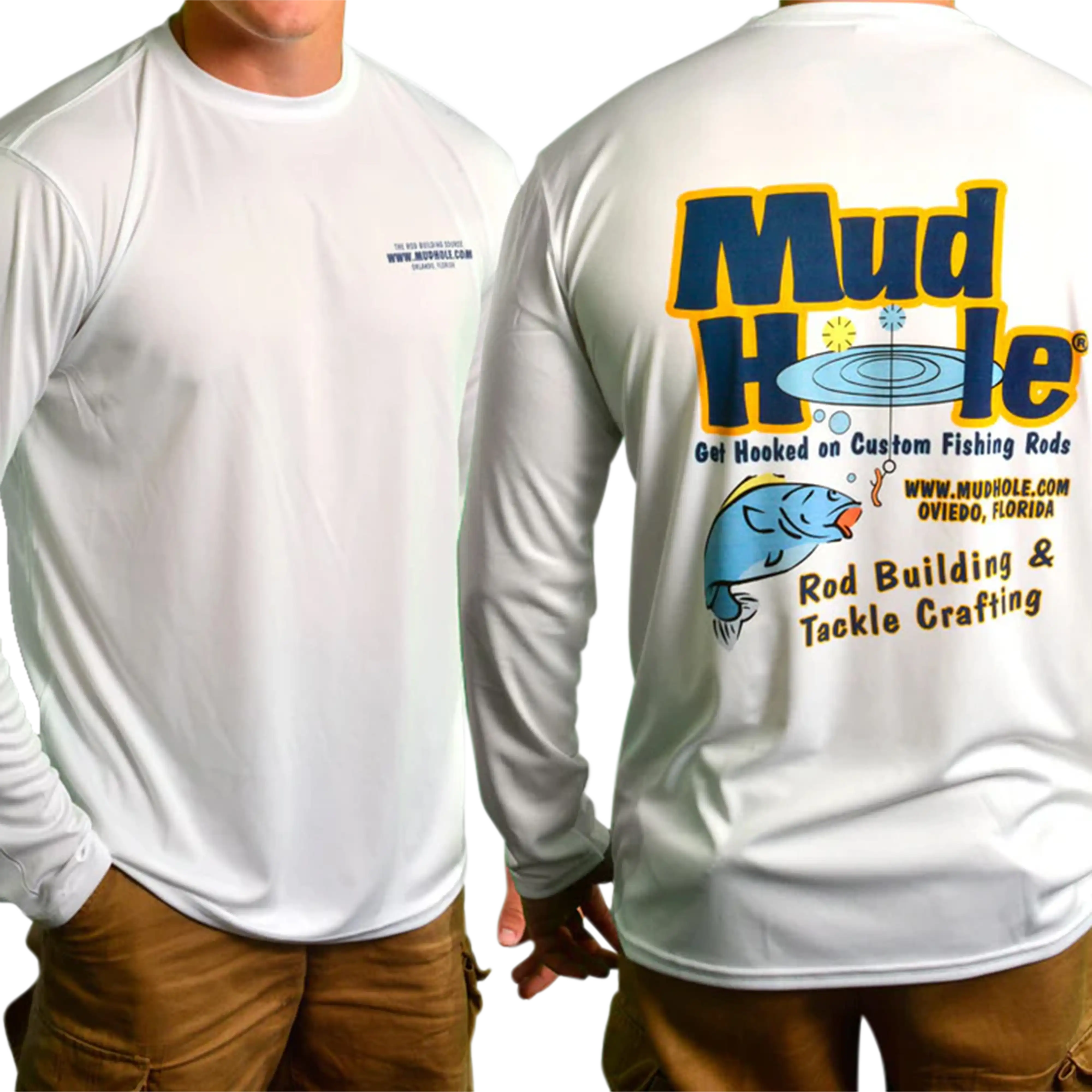 Mud Hole Cool & Dry Sport Long-Sleeve Mesh Performance Tee