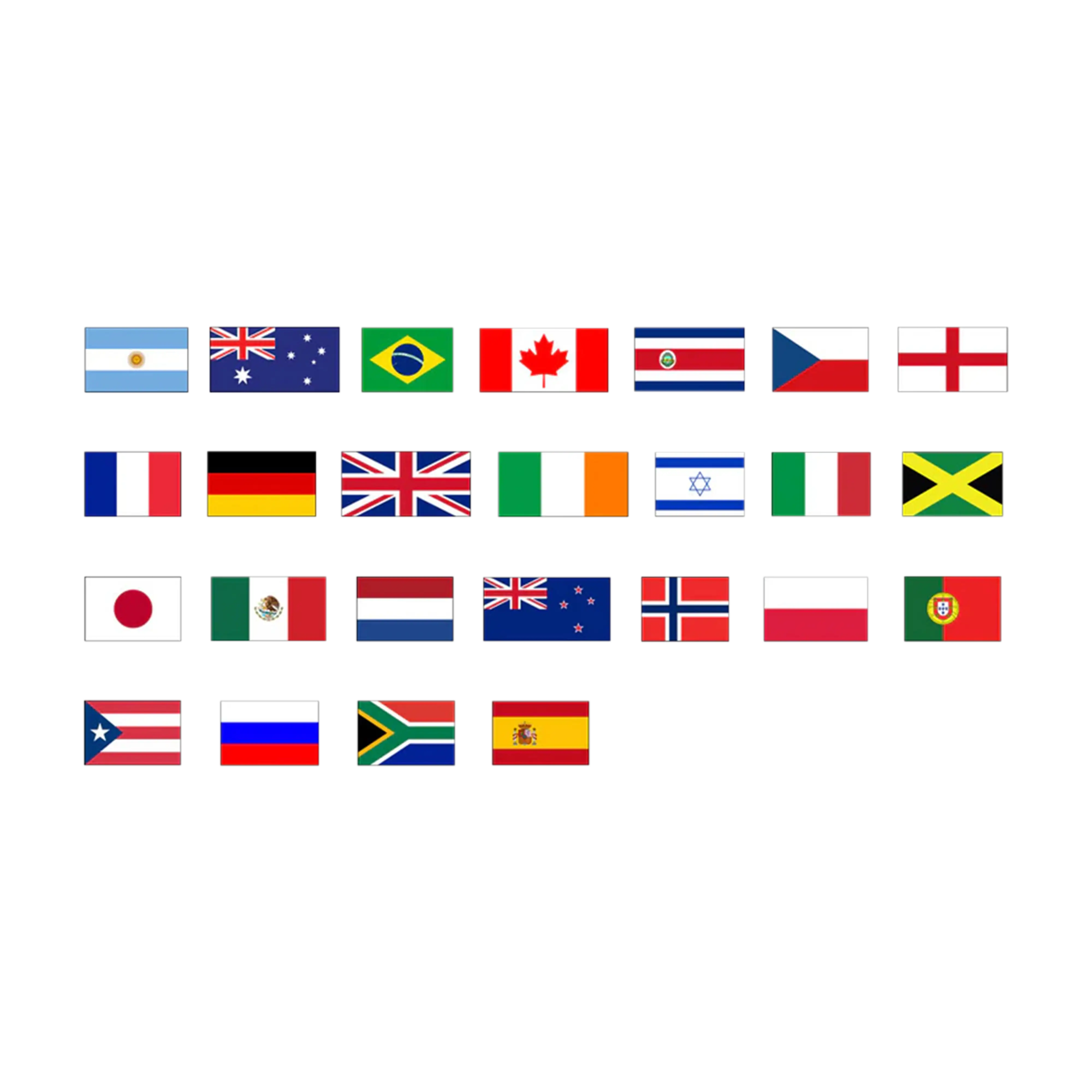 Mud Hole International Flag Rod Decals