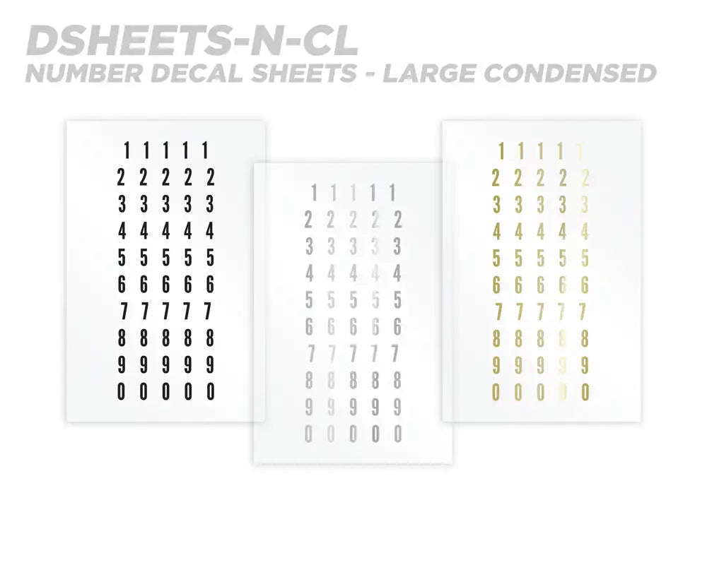 Mud Hole Numeric Rod Decals - Peel & Stick Numbers