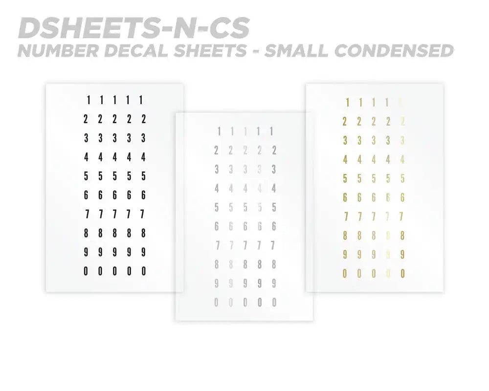 Mud Hole Numeric Rod Decals - Peel & Stick Numbers