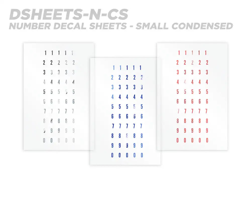 Mud Hole Numeric Rod Decals - Peel & Stick Numbers