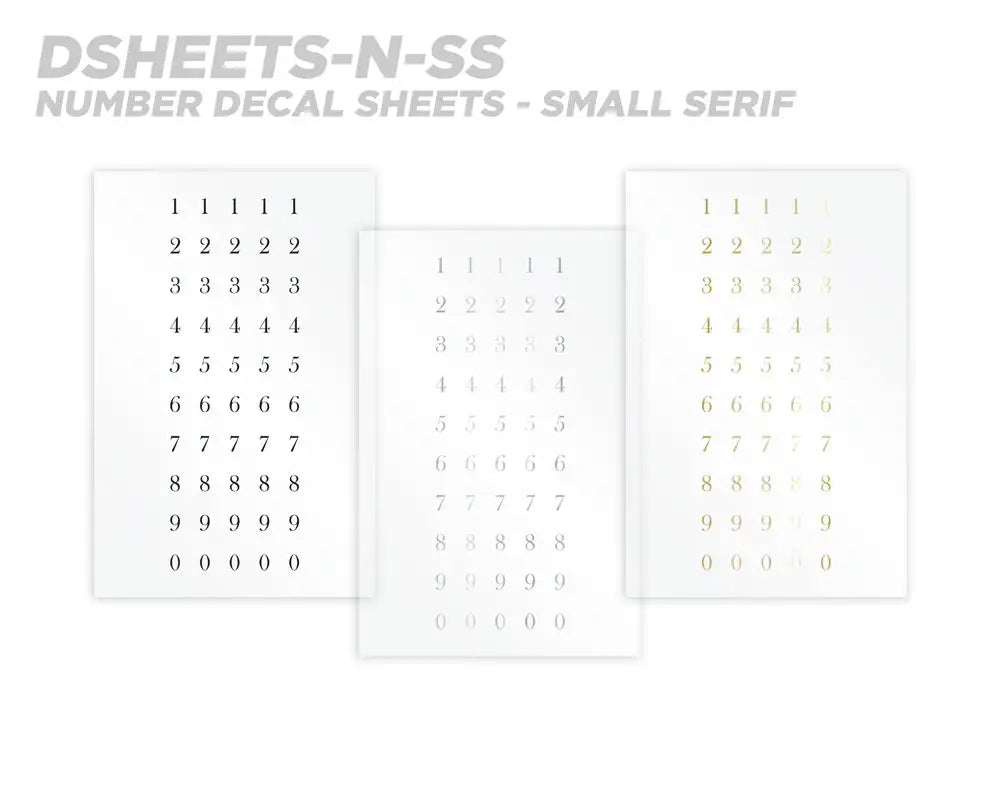 Mud Hole Numeric Rod Decals - Peel & Stick Numbers