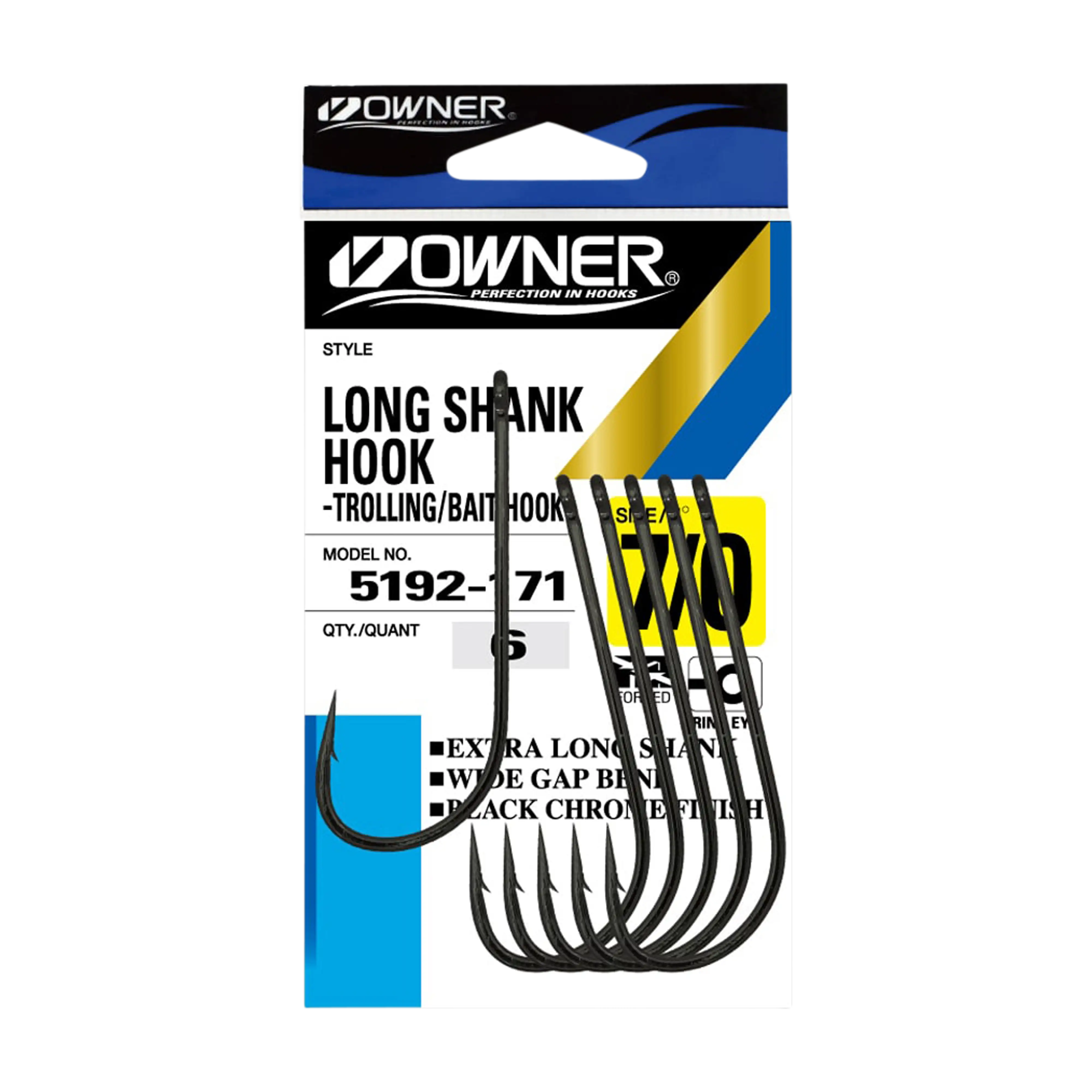 Owner Long Shank Hooks