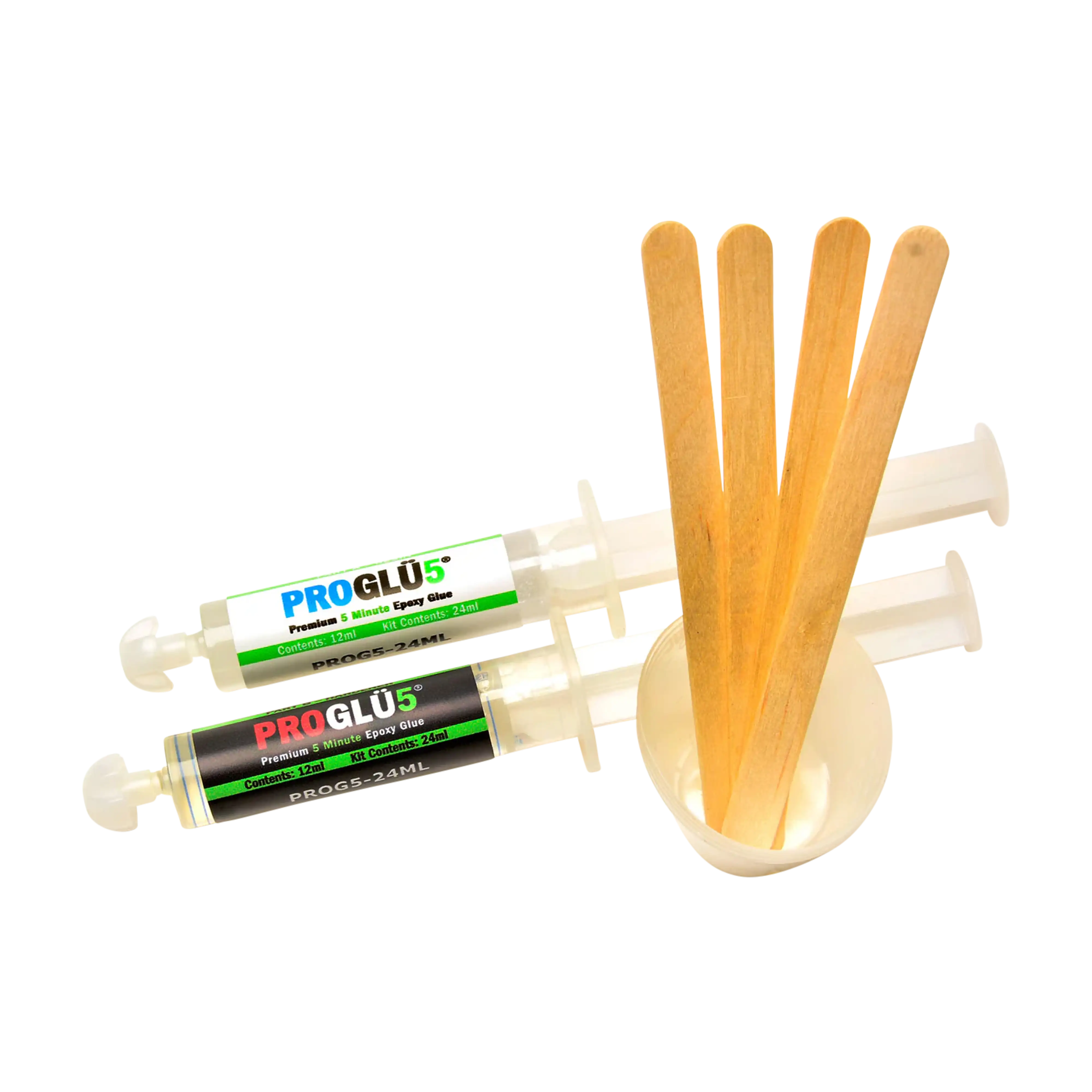 ProGlu Premium 5-Minute Rod Building Epoxy Glue 24ML Pre-Loaded Syringe Kit