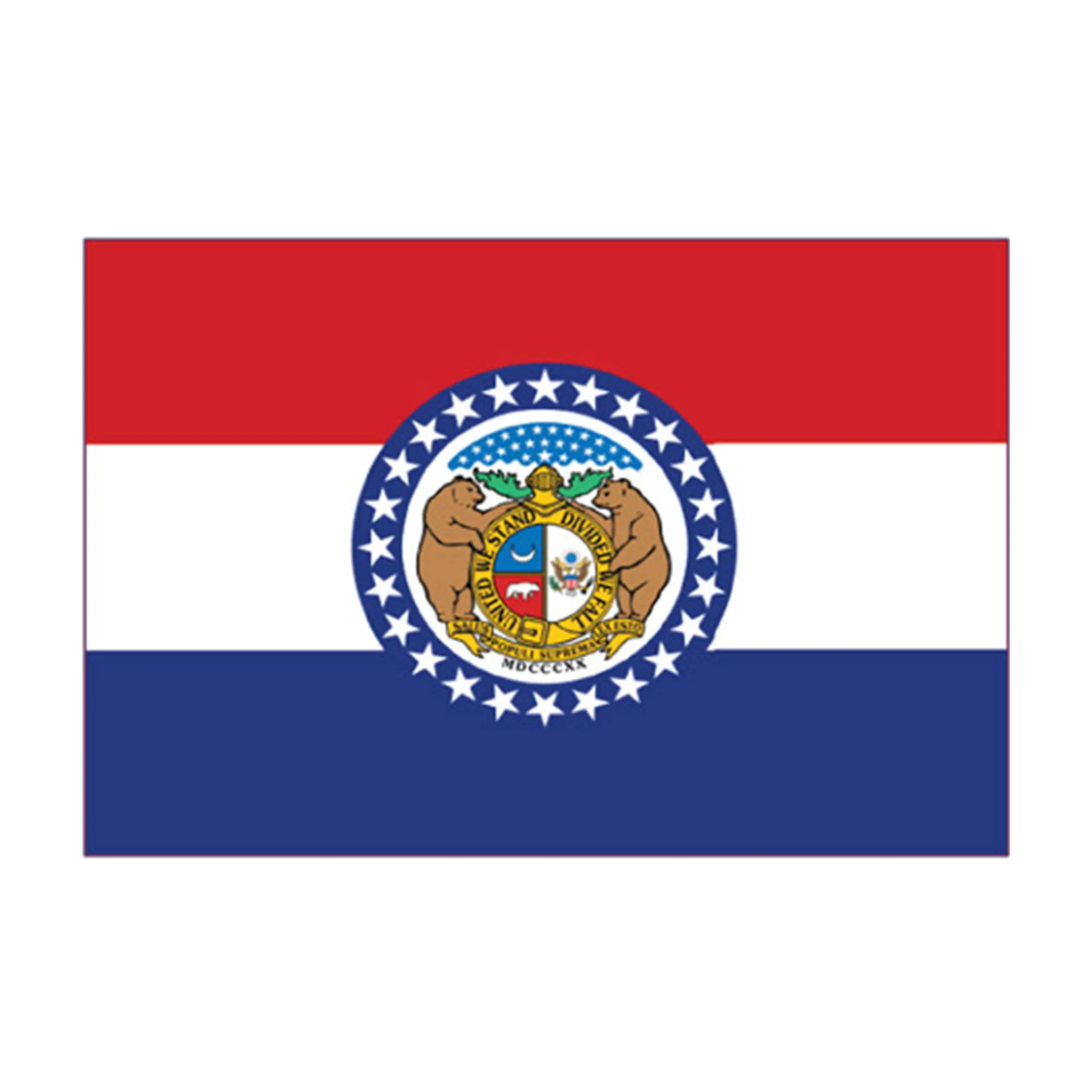 Mud Hole US State Flag Rod Decals