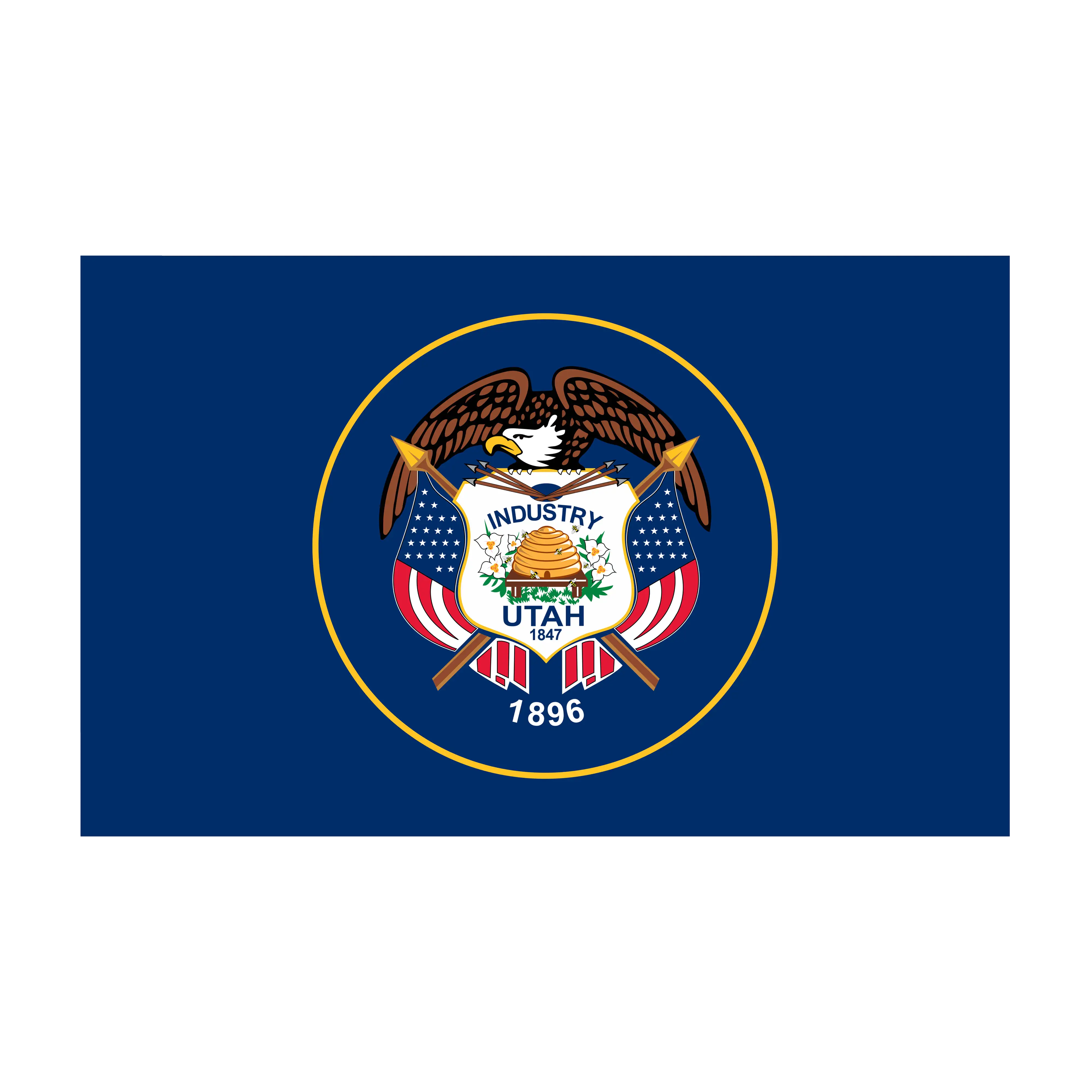 Mud Hole US State Flag Rod Decals