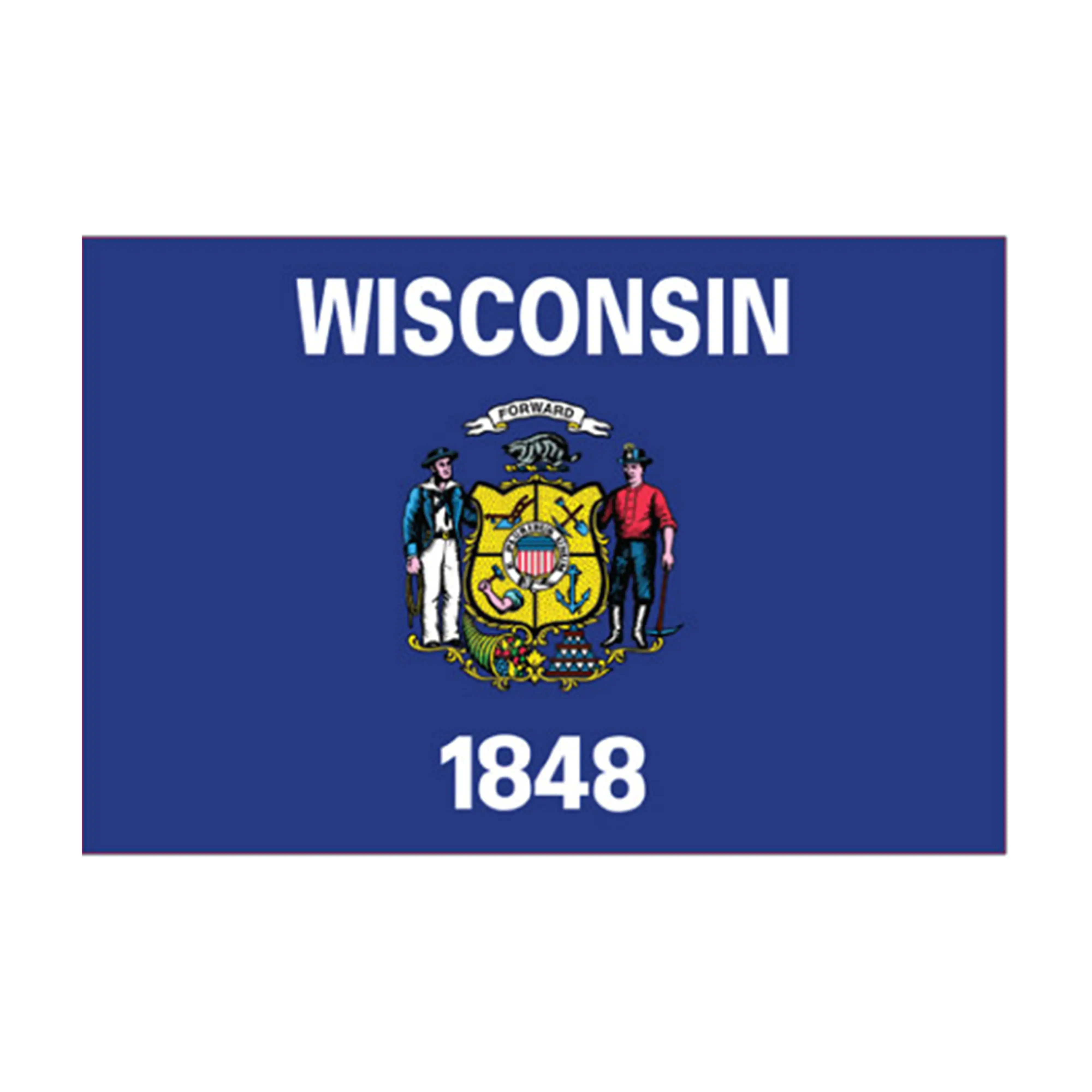 Mud Hole US State Flag Rod Decals