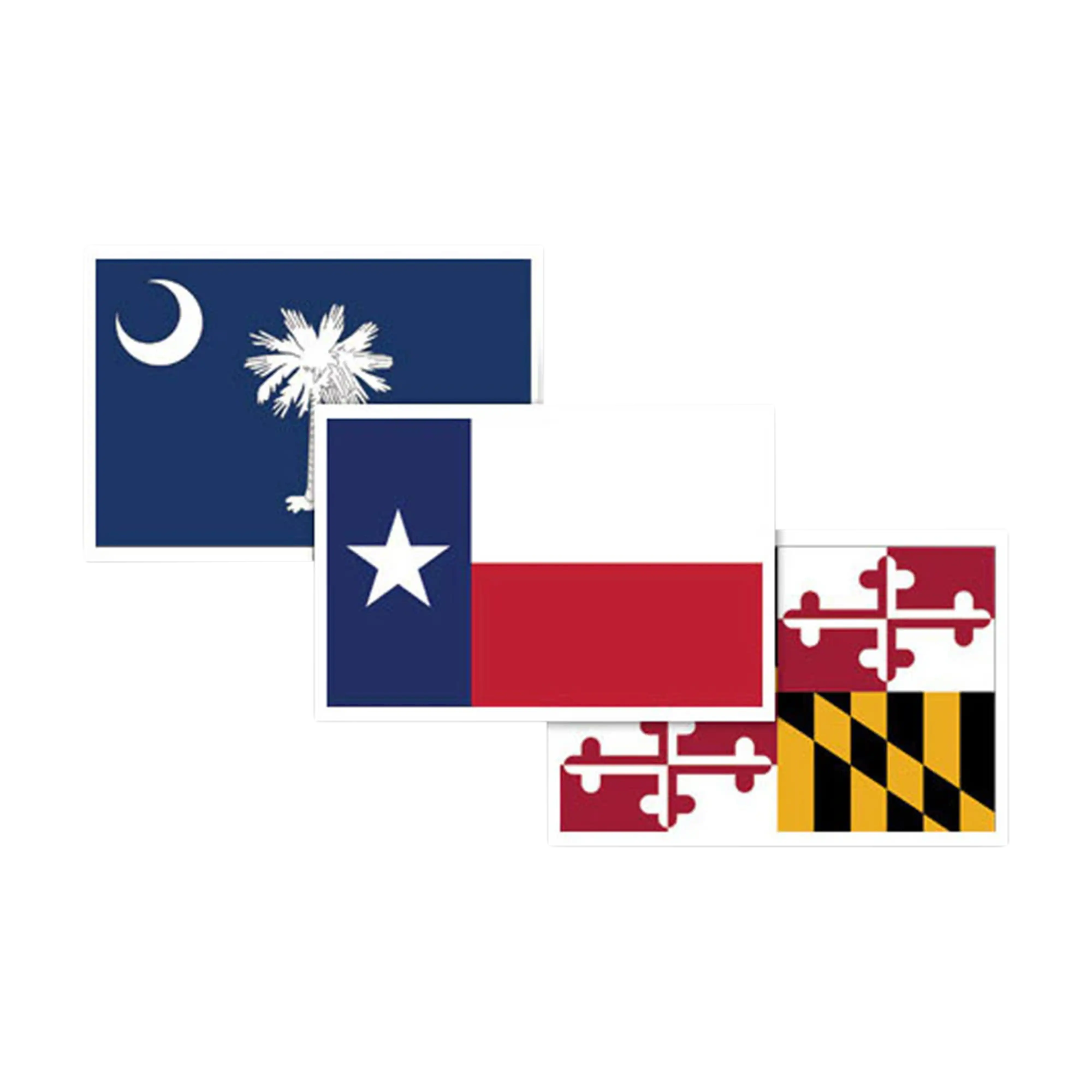 Mud Hole US State Flag Rod Decals