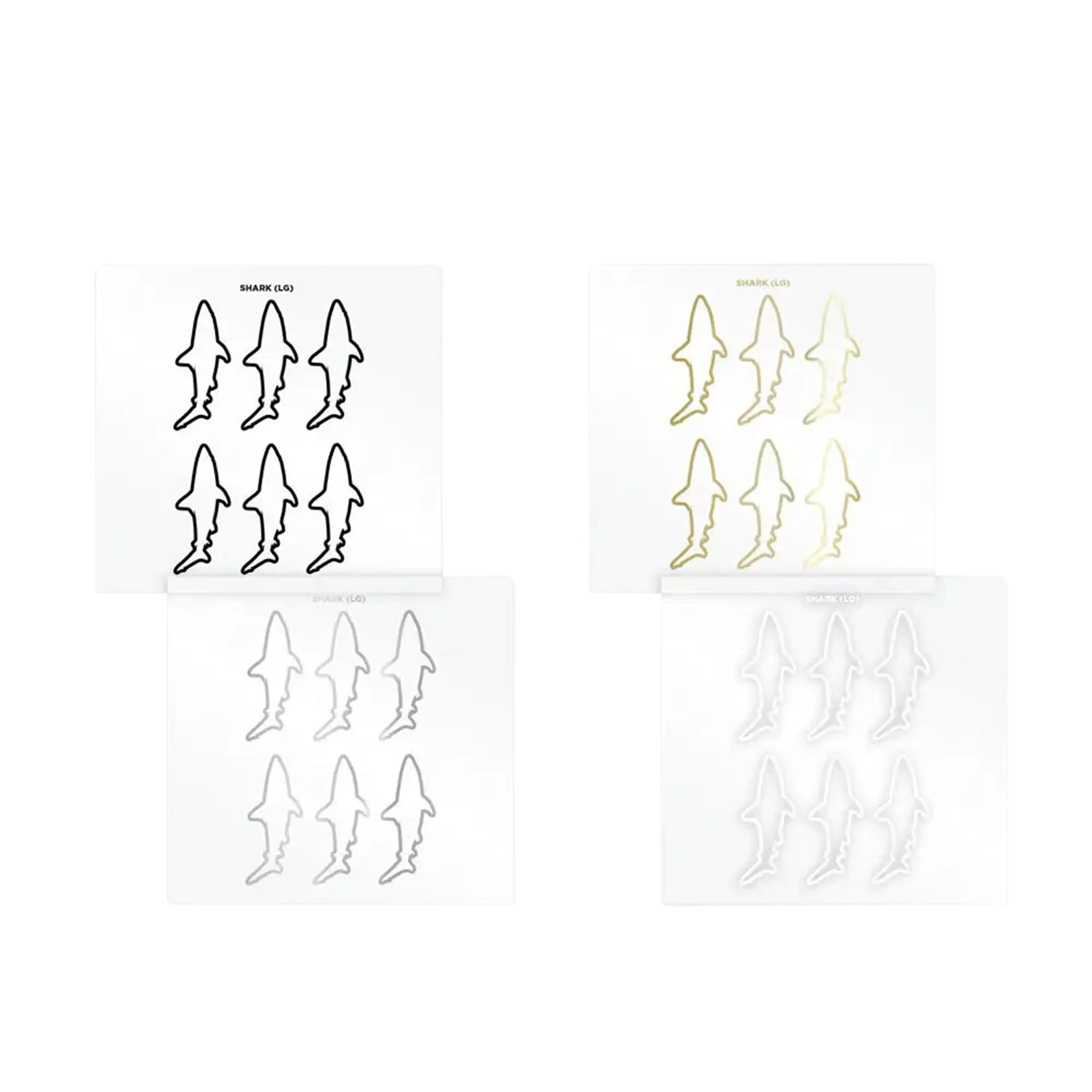 Mud Hole Shark Silhouette Rod Decals - Peel & Stick