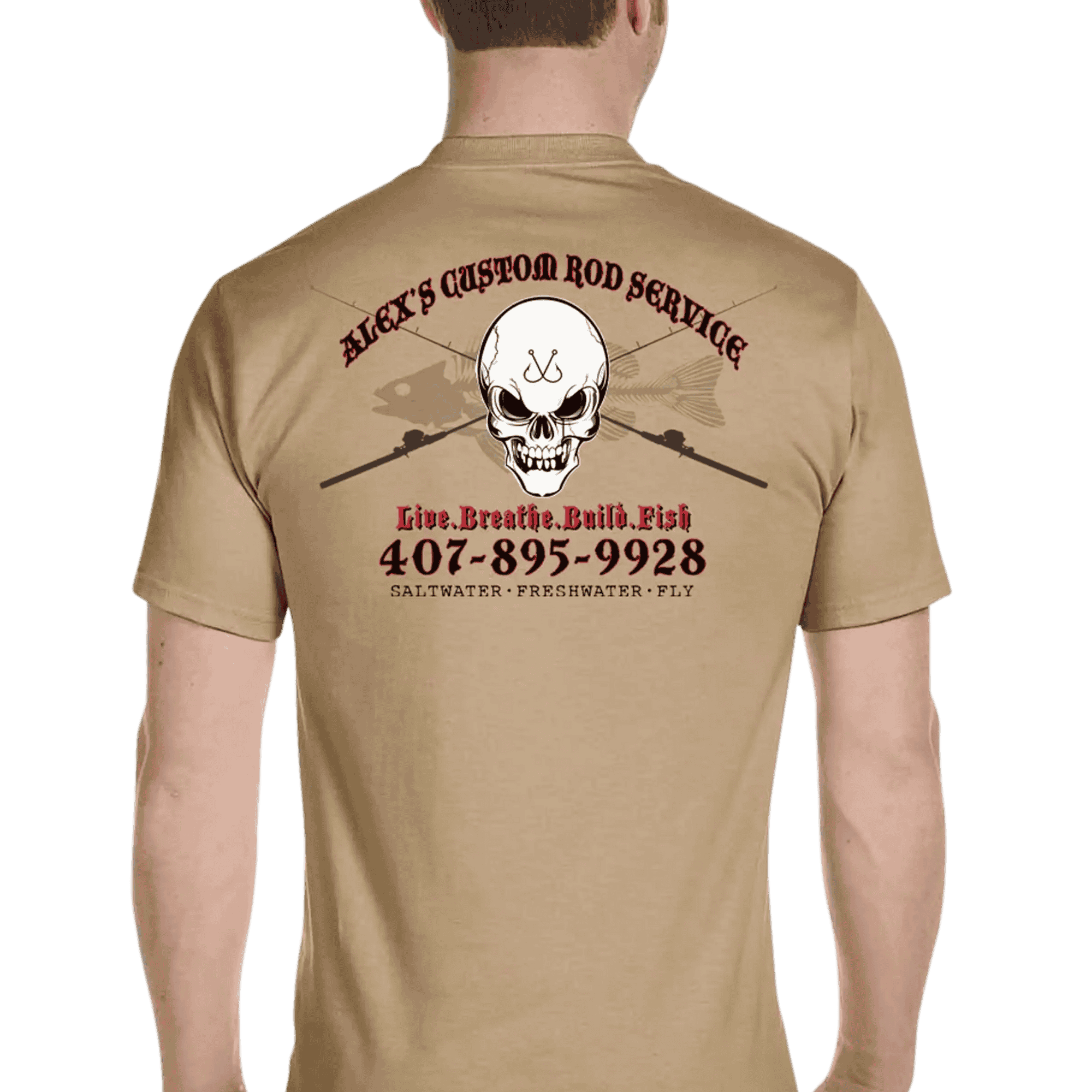 Custom T-Shirt: Skull with Crossing Rods