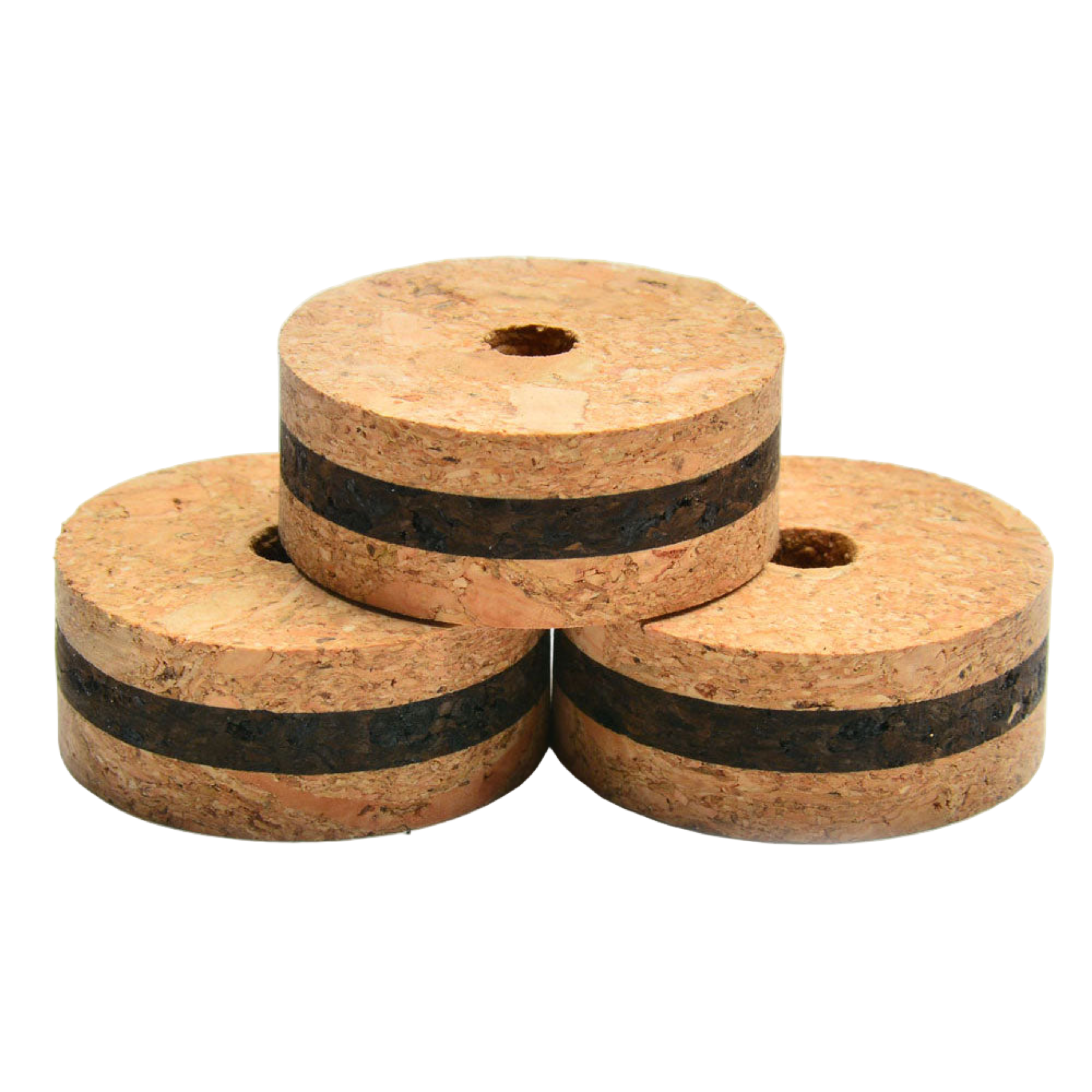 American Tackle 1/3 Stacked Burl - 1/2" - Natural/Burnt/Natural