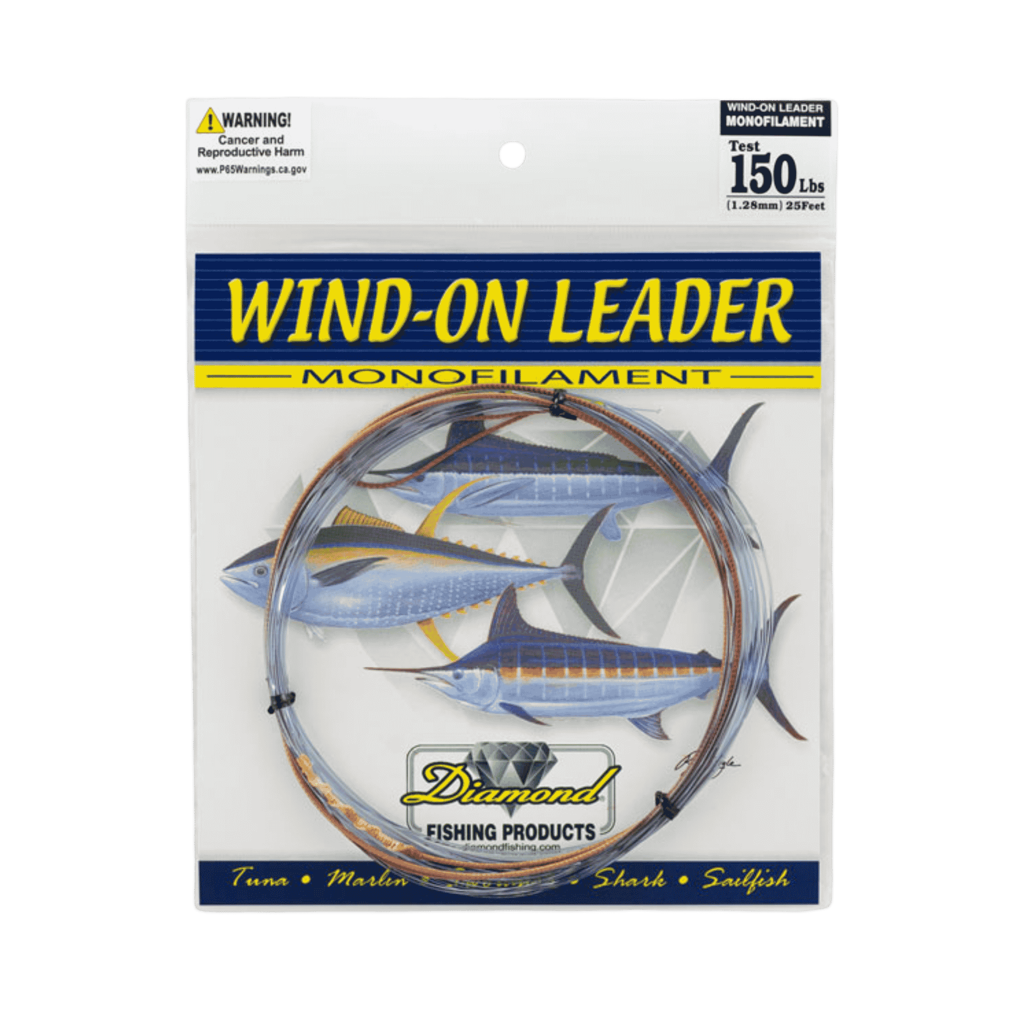diamond fishing reel Monofilament Wind-On Leader 25 Feet / 100lb / Smoke Blue tag:best-seller Daiwa D Shock Spinning The Diamond Lead Reels Weight::3/4 oz