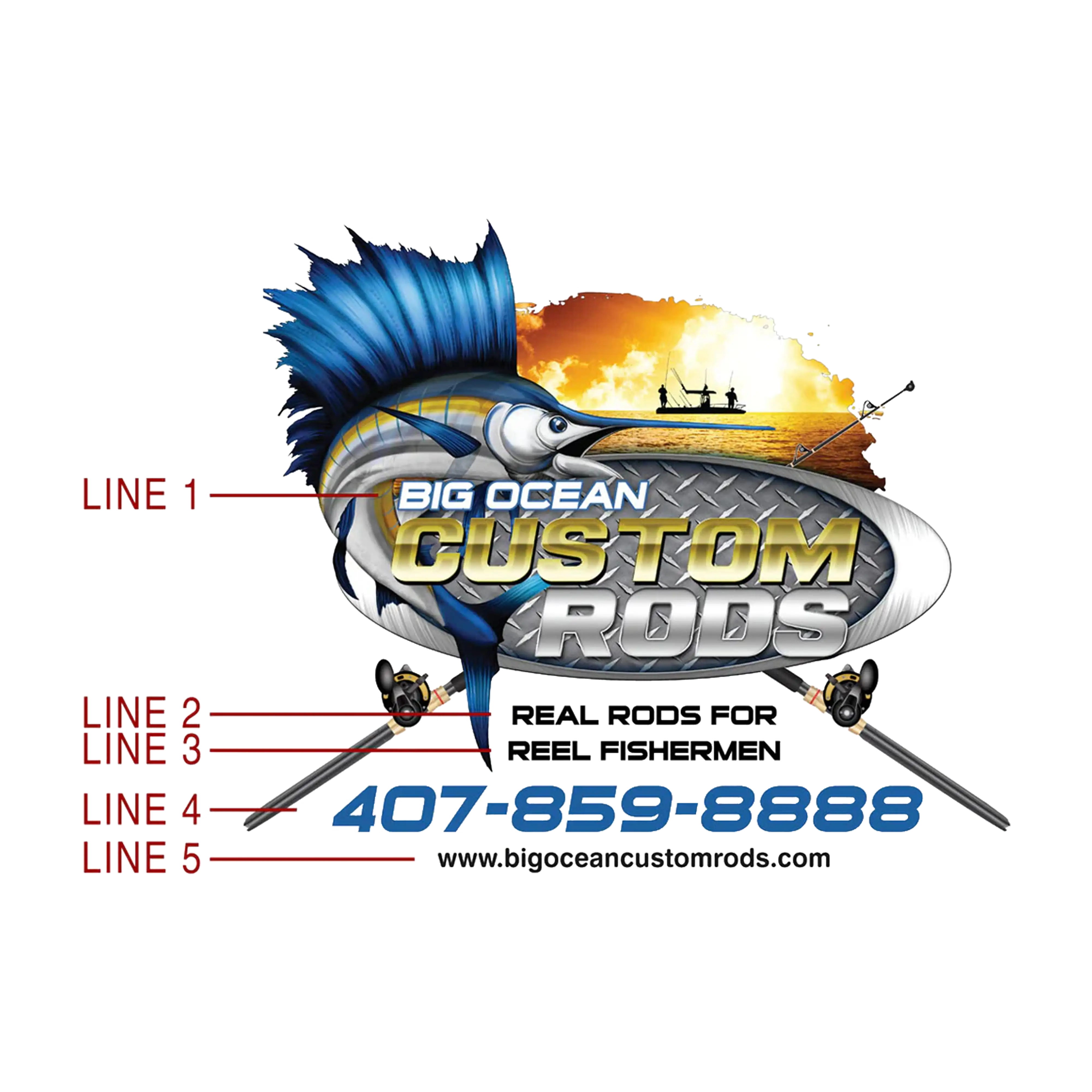 Women's Custom T-Shirt: Jumping Marlin