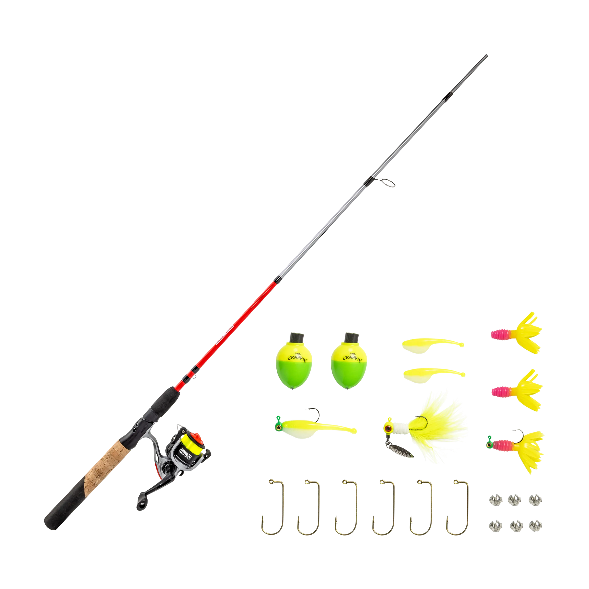 Zebco Ready Tackle Crappie Spinning Combo