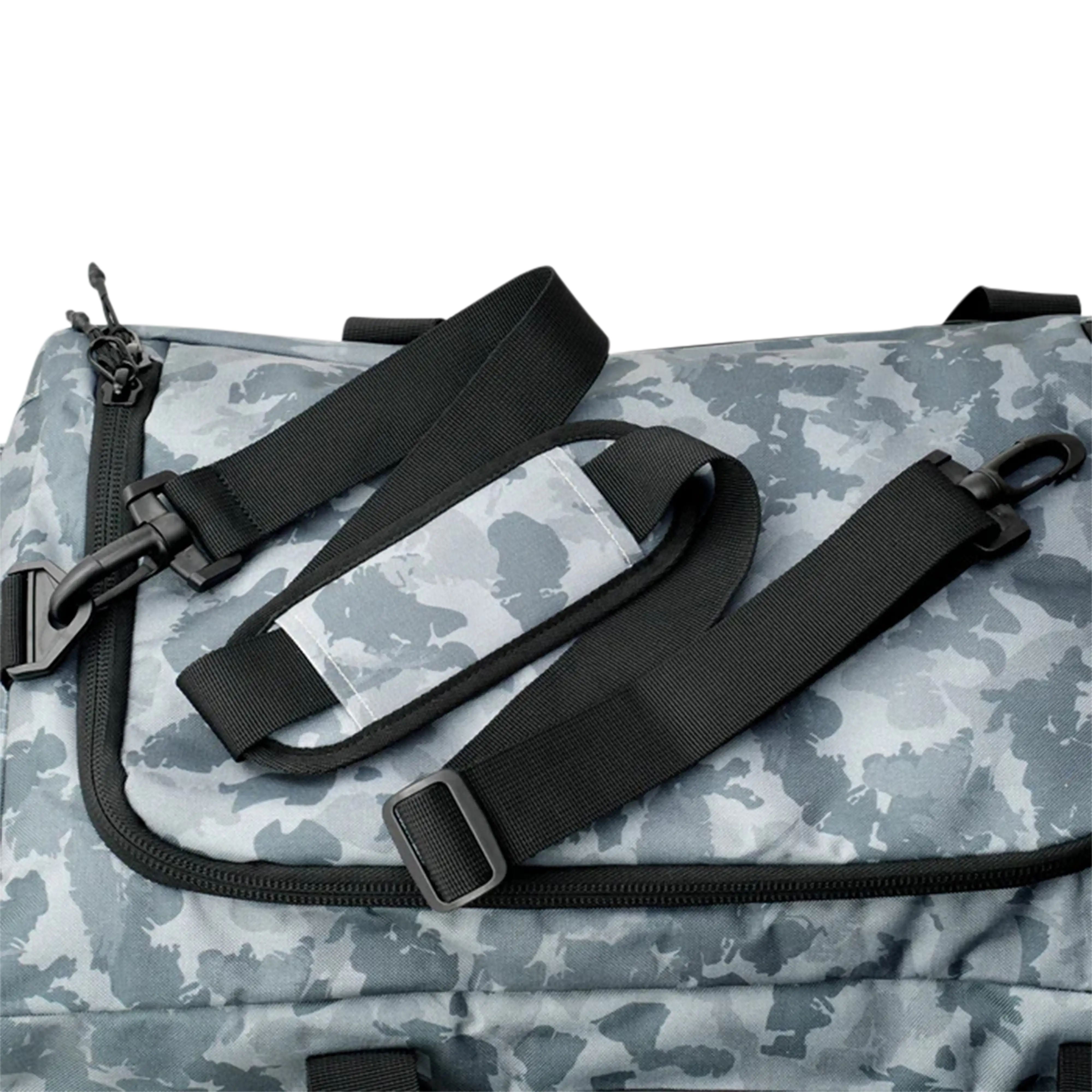 Aftco 50 liter boat bag navy grander camo shoulder strap