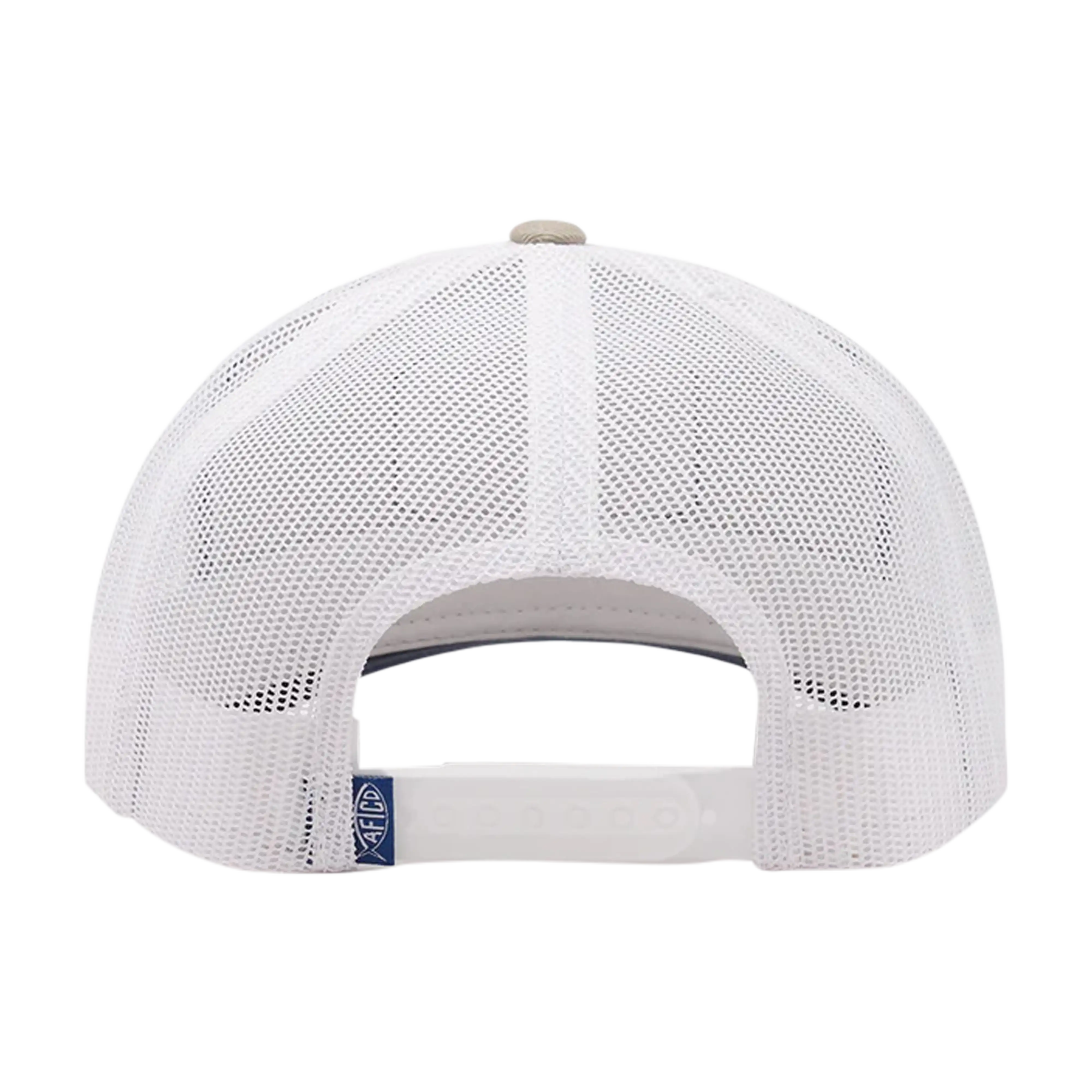 AFTCO Best Friend trucker hat in Stone - back
