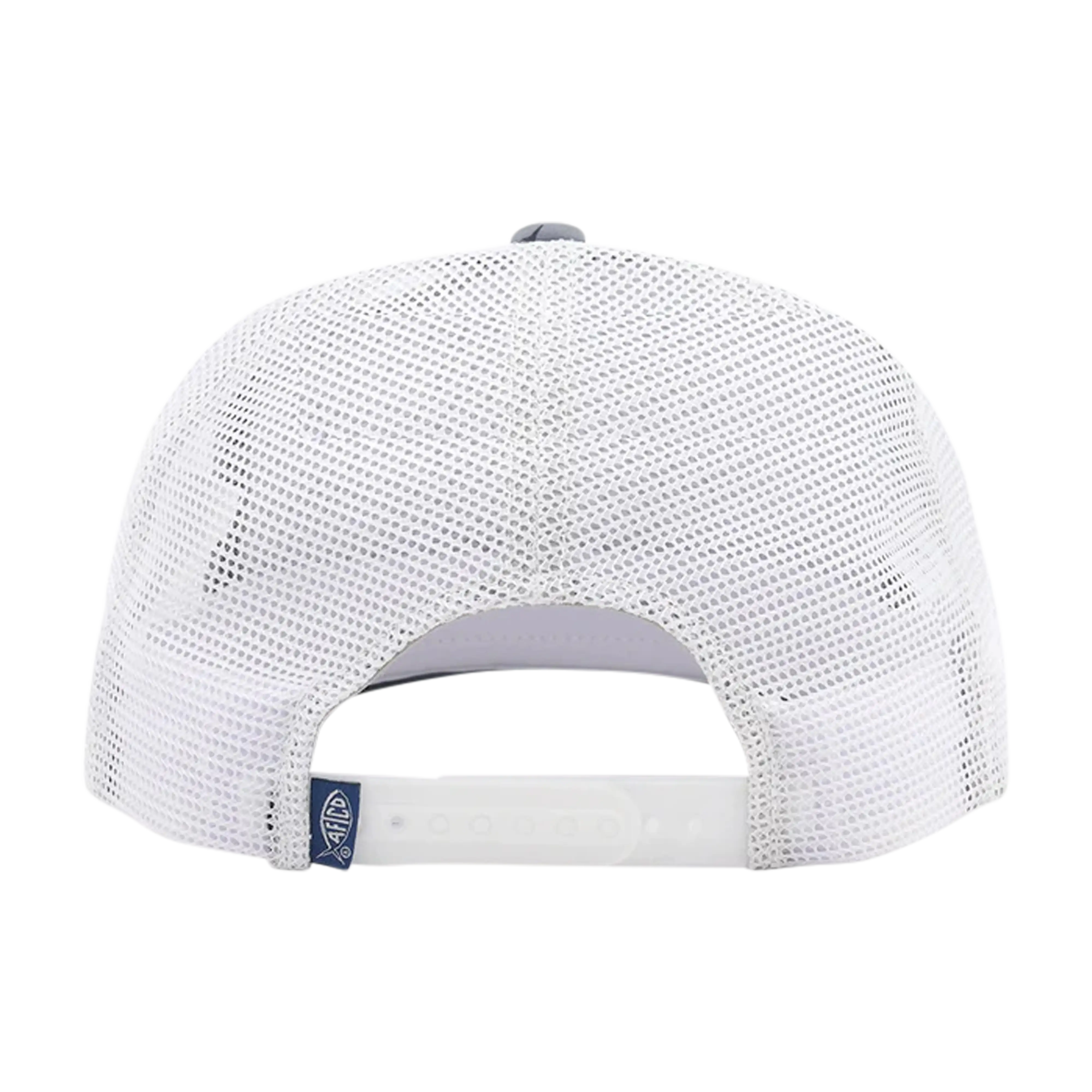 AFTCO Big 3 trucker hat in Charcoal - back