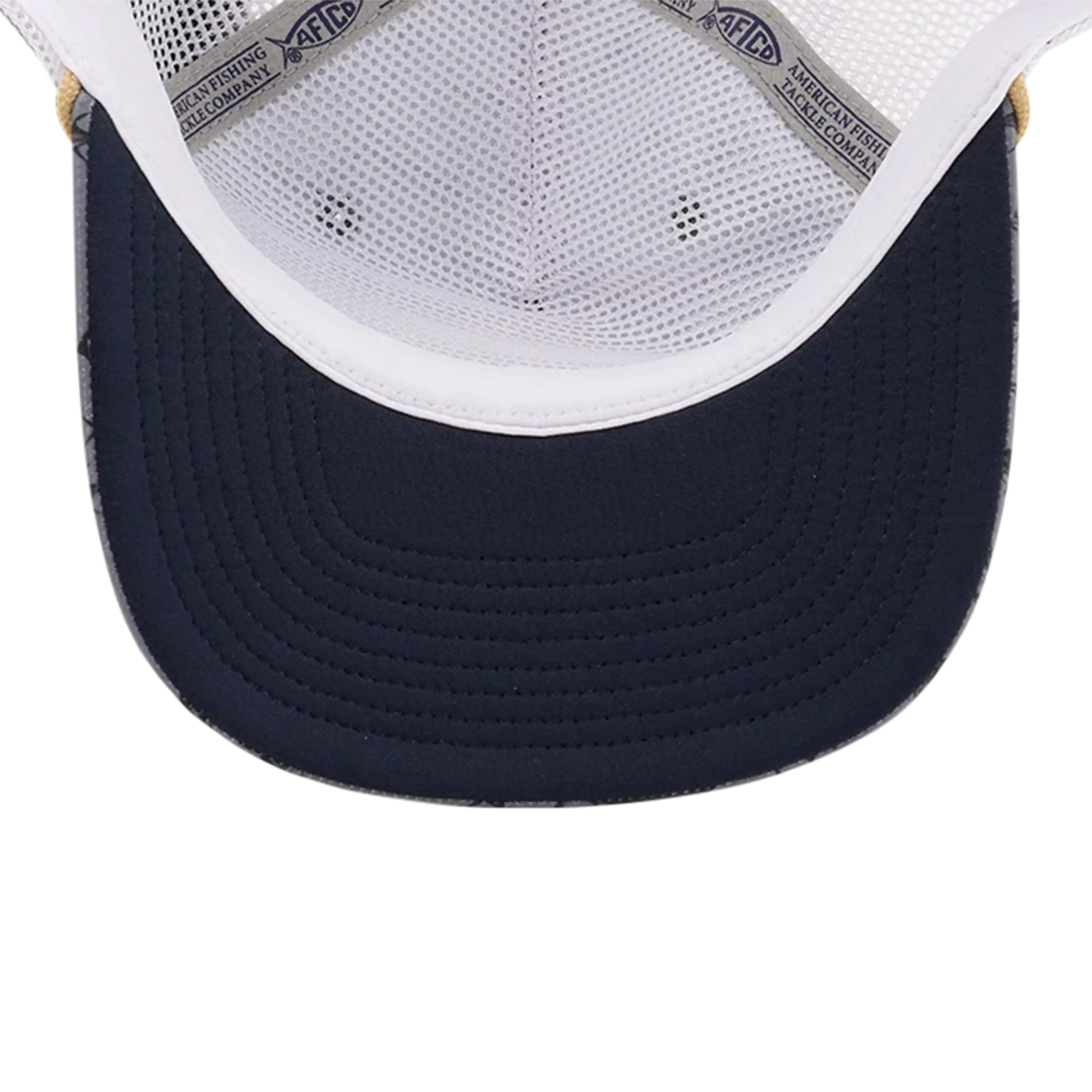 AFTCO Big 3 trucker hat in Charcoal - bill