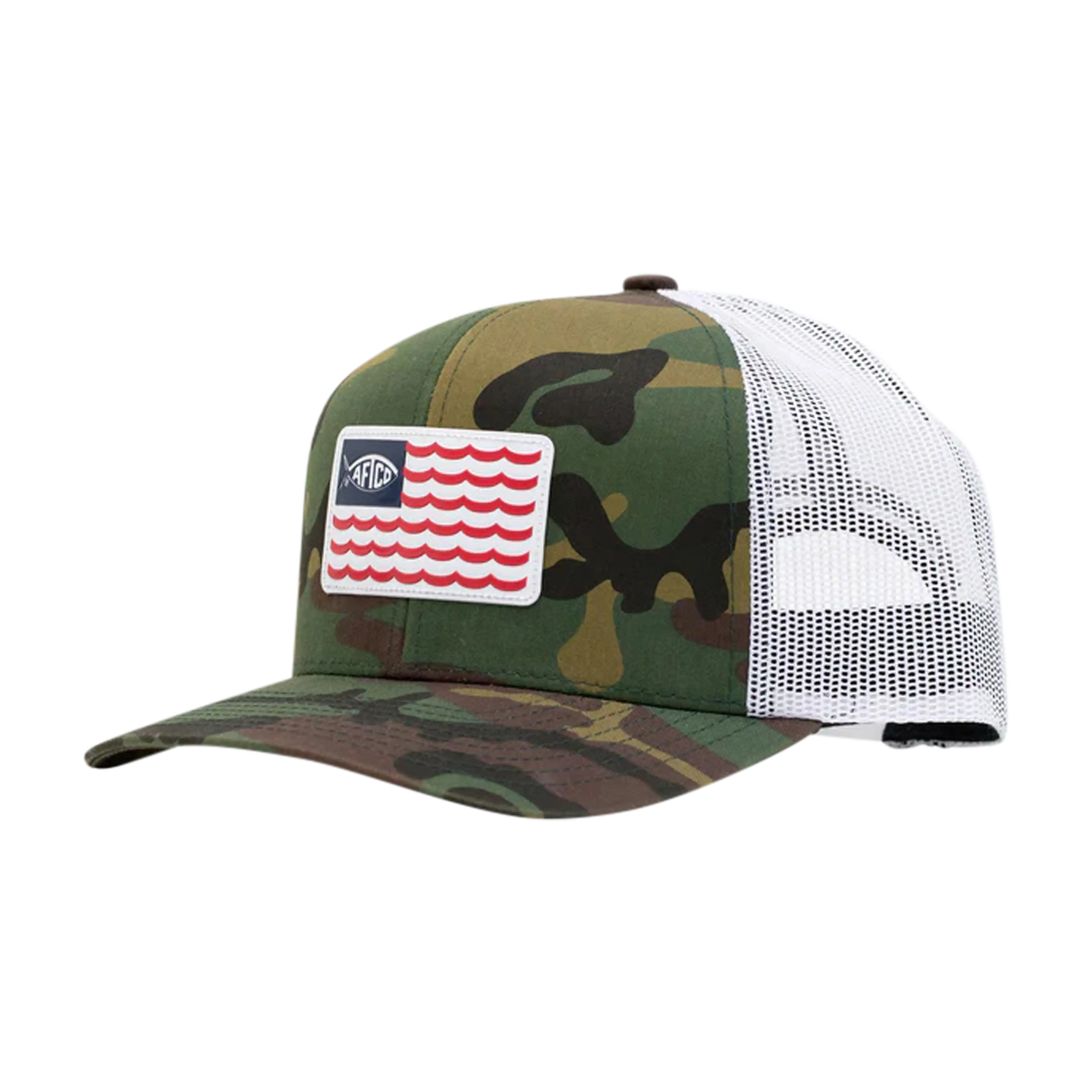 AFTCO Canton trucker hat in Green Camo