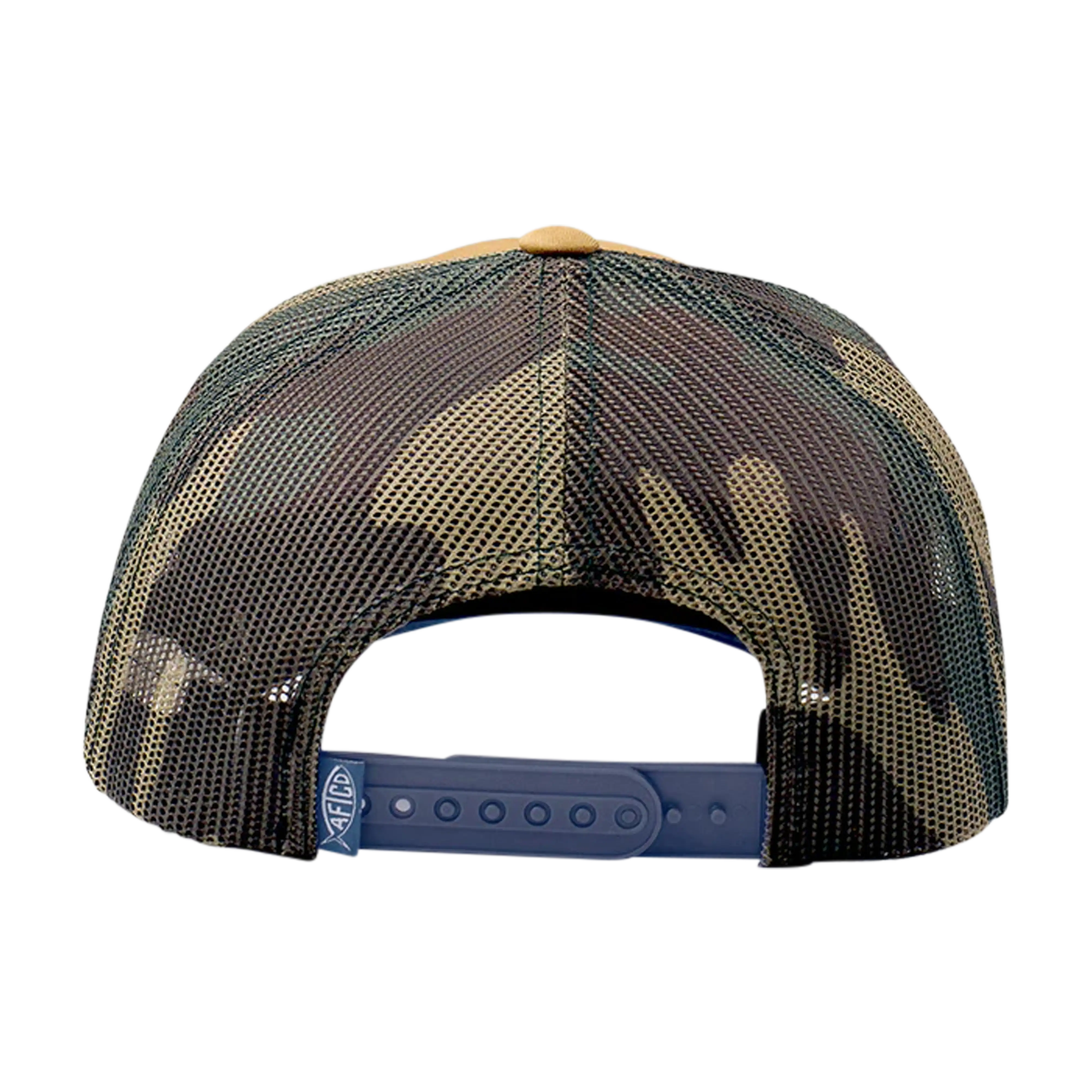 AFTCO Fetch low profile trucker hat in Dark Sand - back