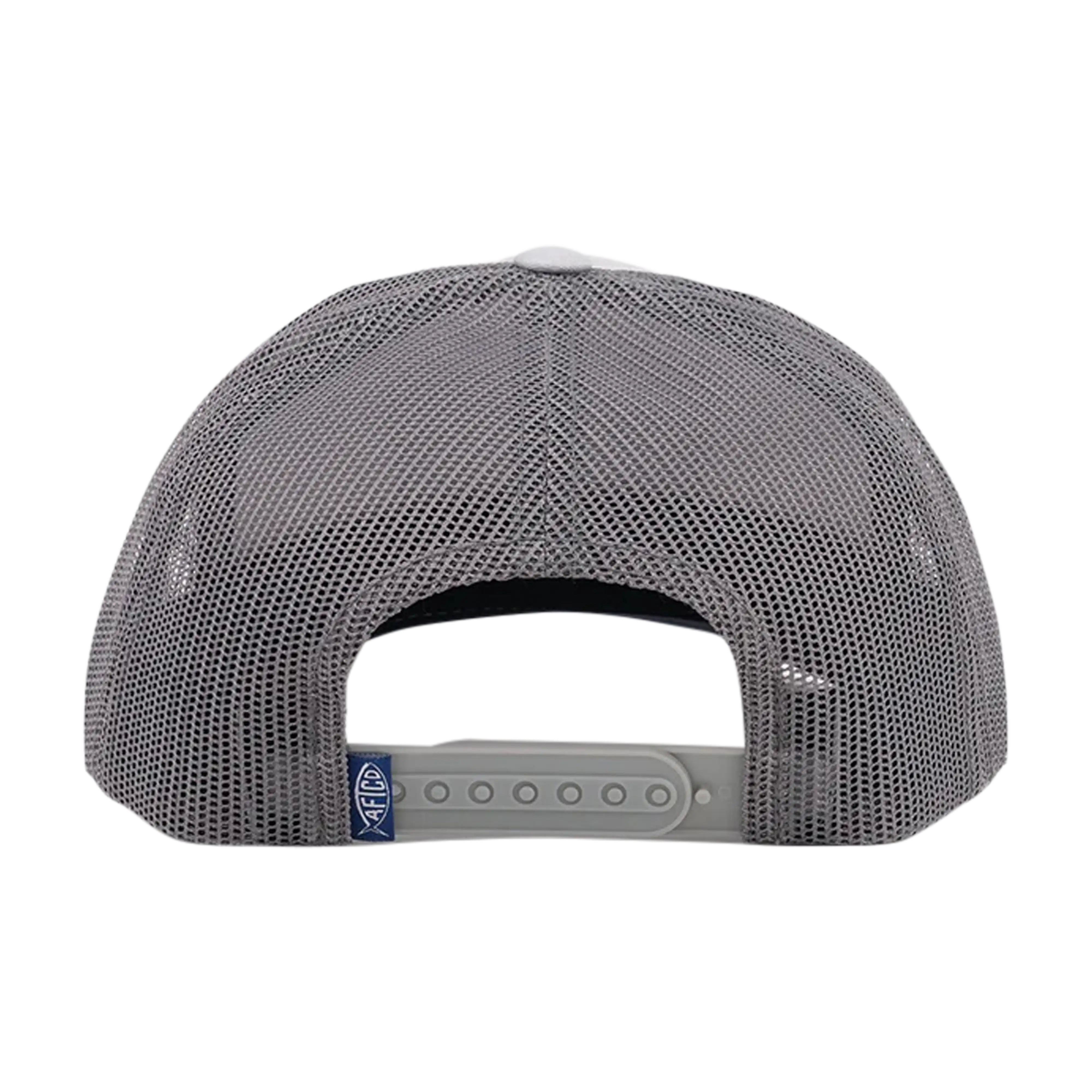 AFTCO Fetch low profile trucker hat in Gray - back