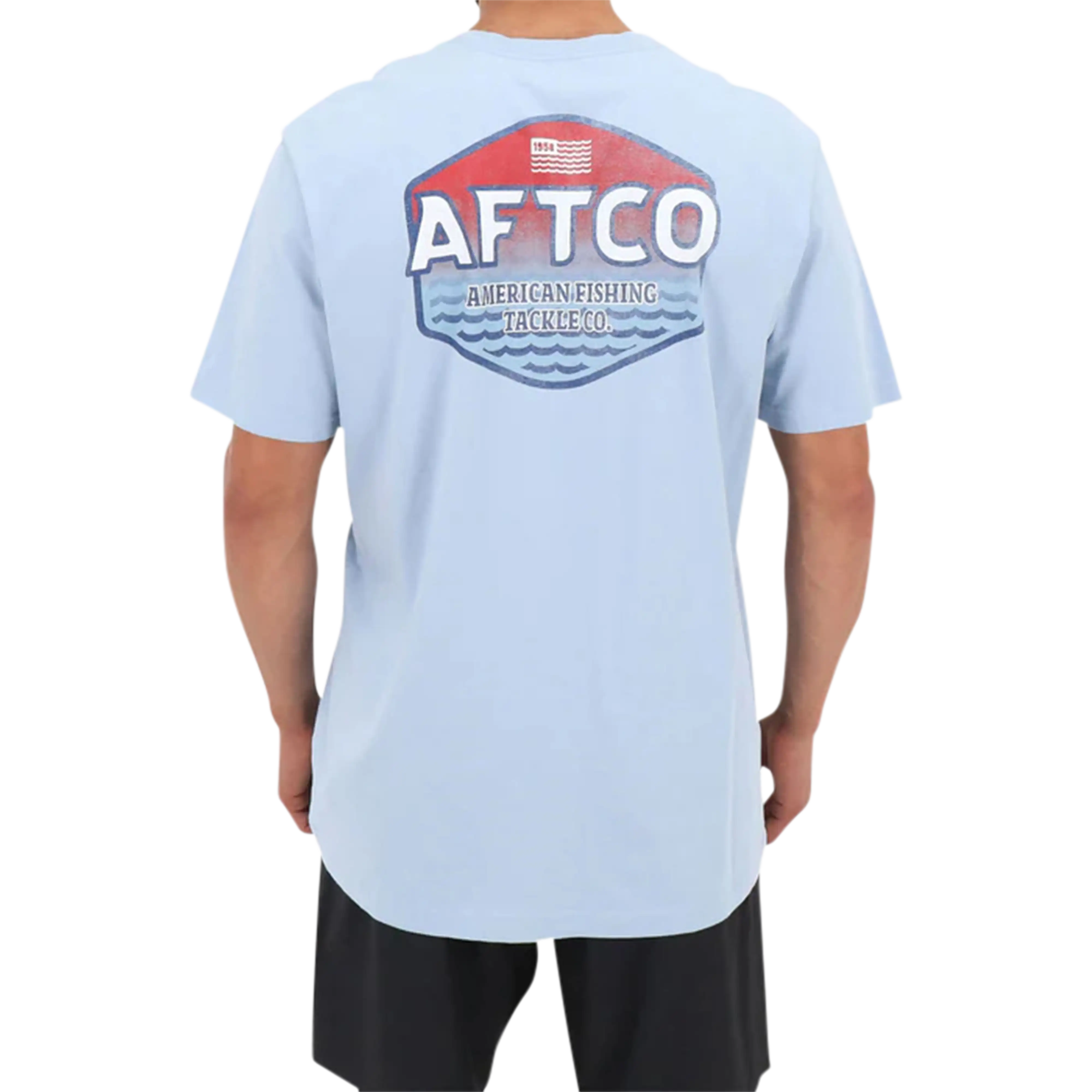 AFTCO Sunset shirt in Pearl - back