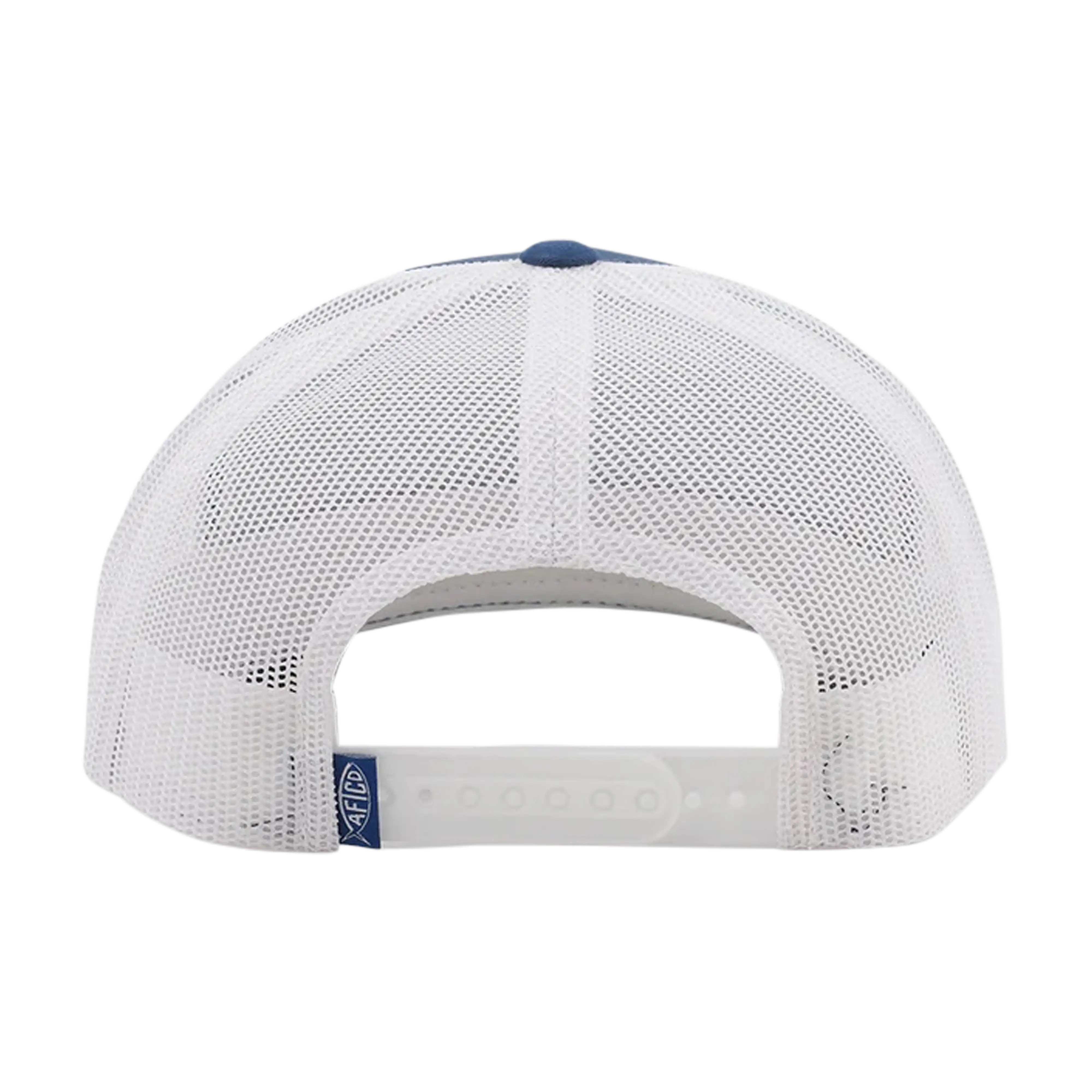 AFTCO Wavy trucker hat in Navy - back