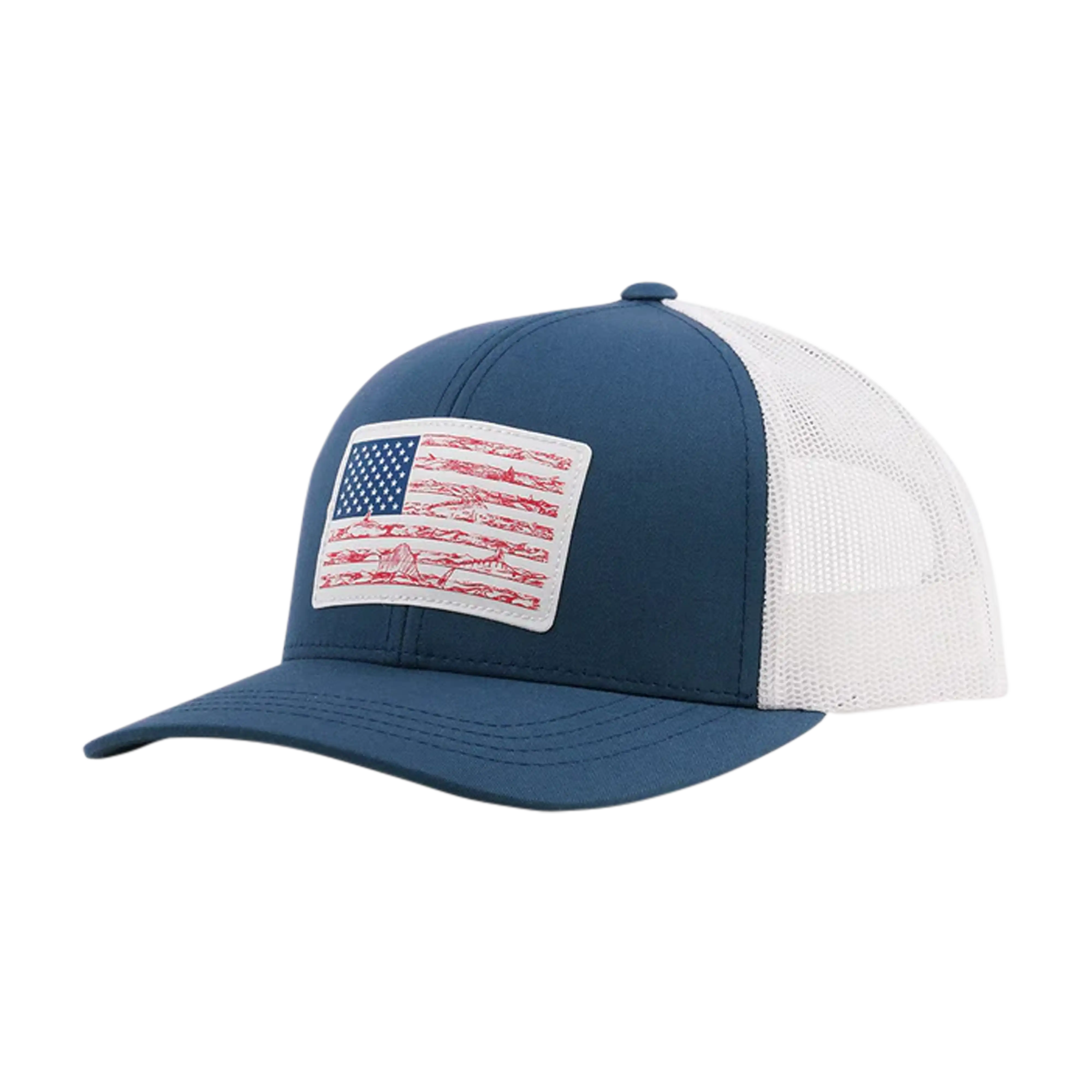 AFTCO Wavy trucker hat in Navy